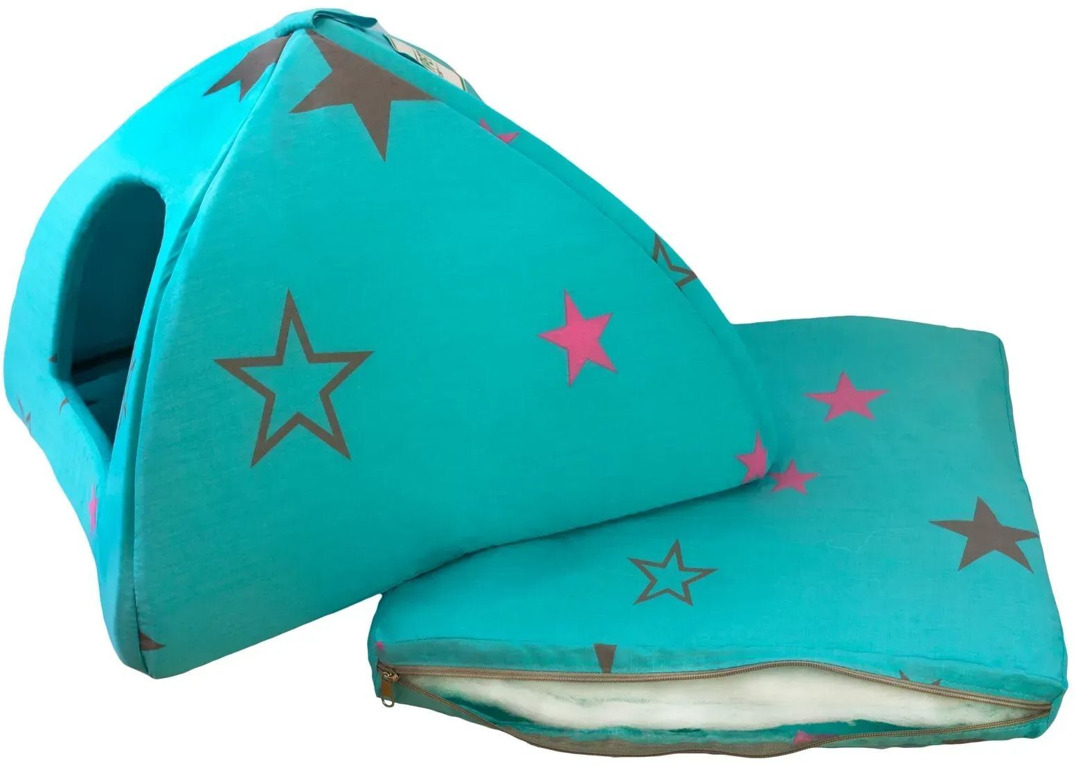 Юрта Lucky Pet №1 Соня Бірюзовий 39x39x31фото