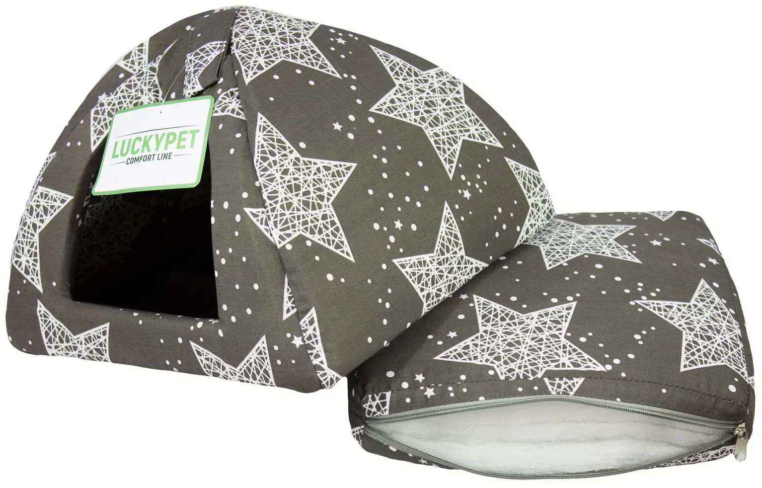 Юрта Lucky Pet №1 Соня Сірий 39x39x31фото