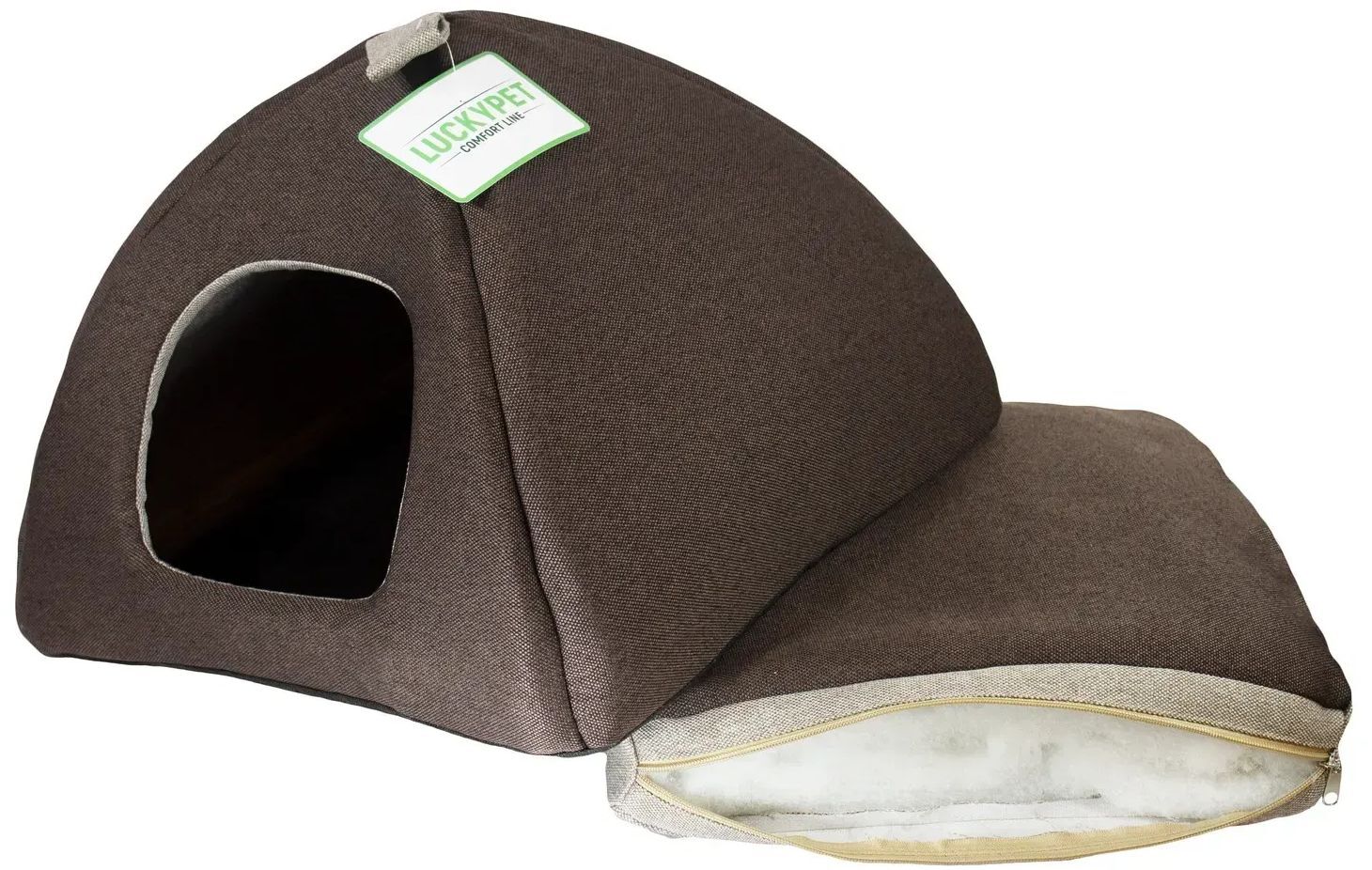 Юрта Lucky Pet №1 Мия Коричневый 39x39x31 фото