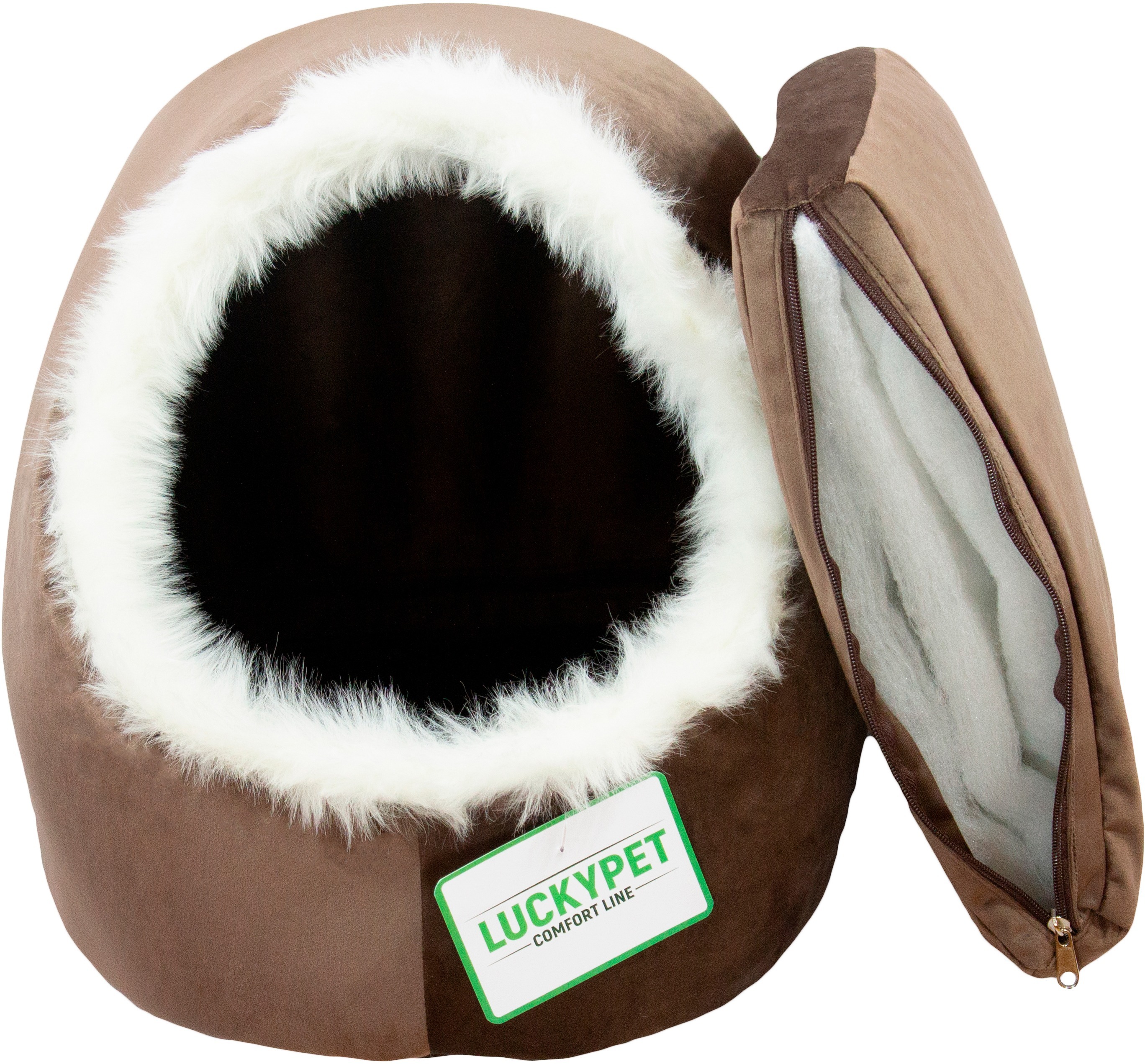 Будка Lucky Pet №1 Амур Коричневый 36x37x32 фото 2