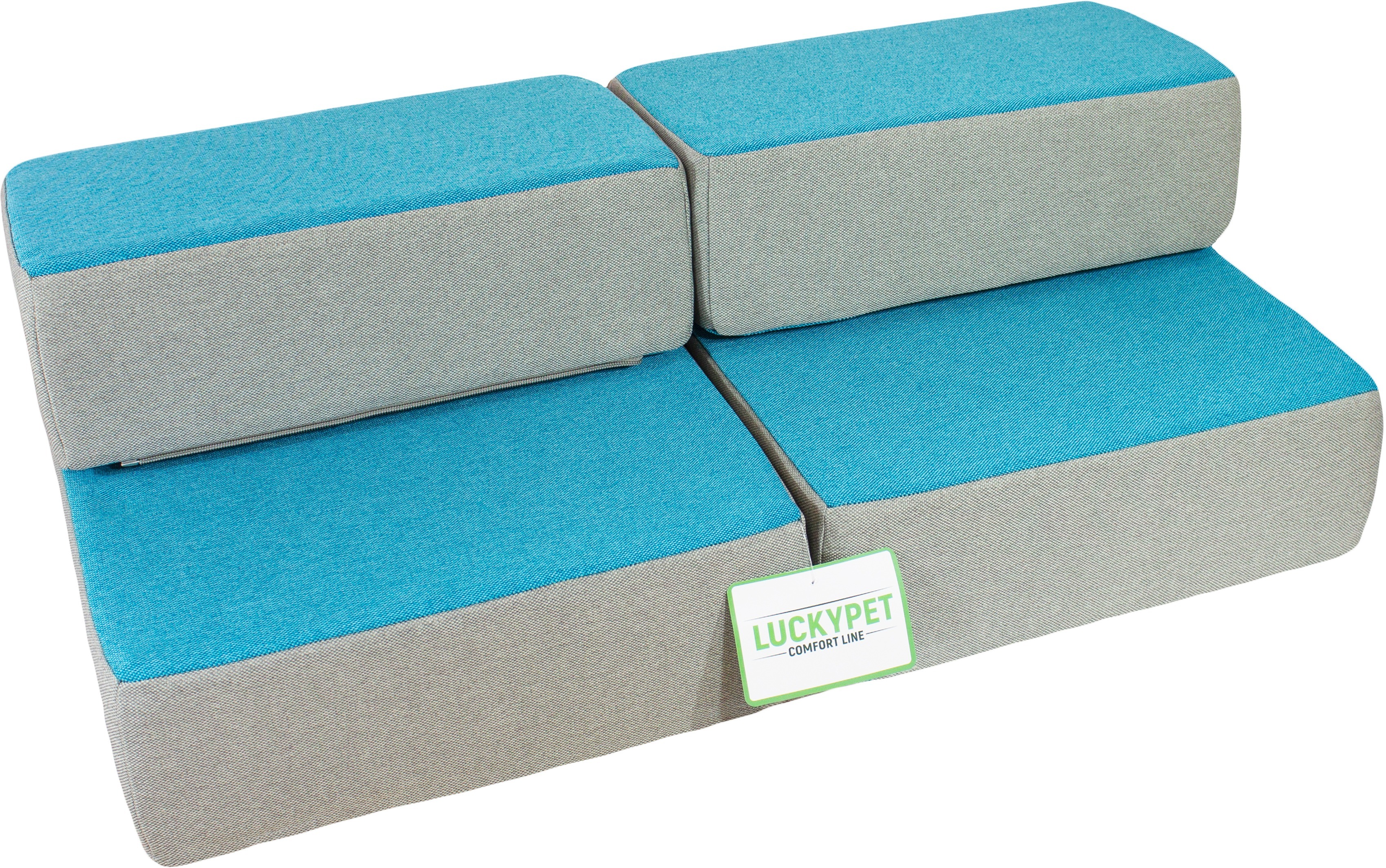 Ступеньки-трансформер Lucky Pet Эверест Бирюзовые 36x40x60 фото 5