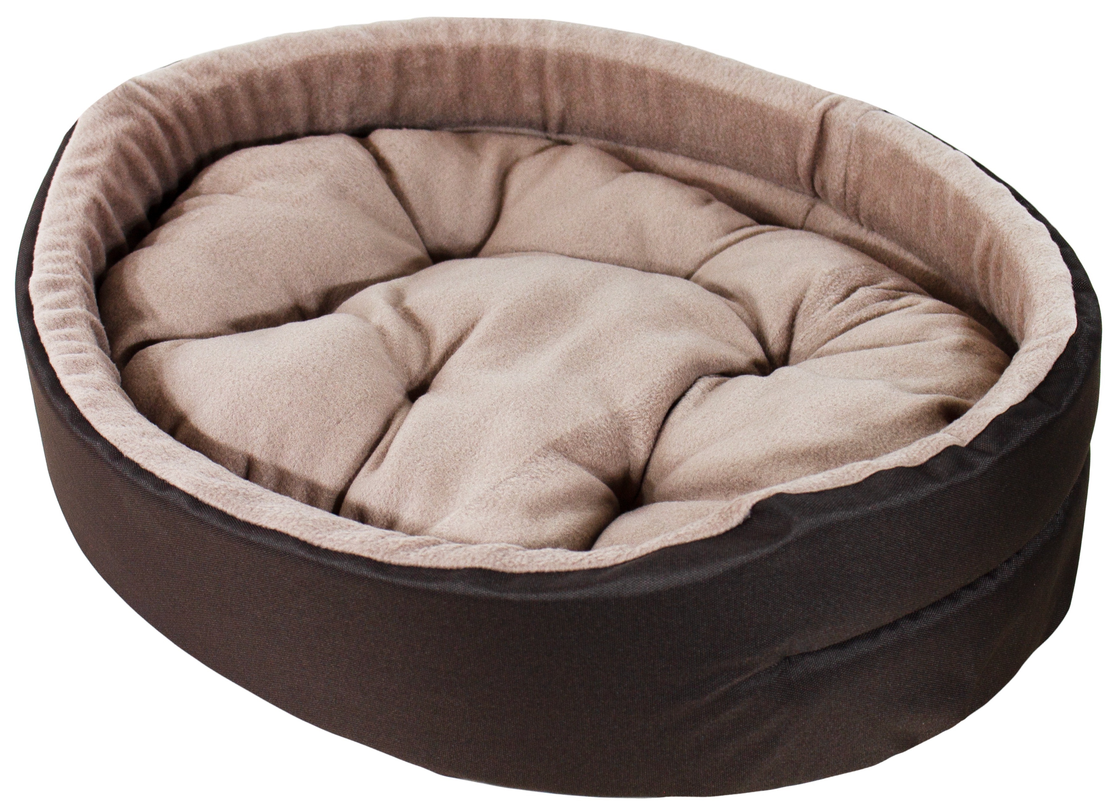 Лежак Lucky Pet №1 Оксфорд Фліс Коричневий 35x45фото