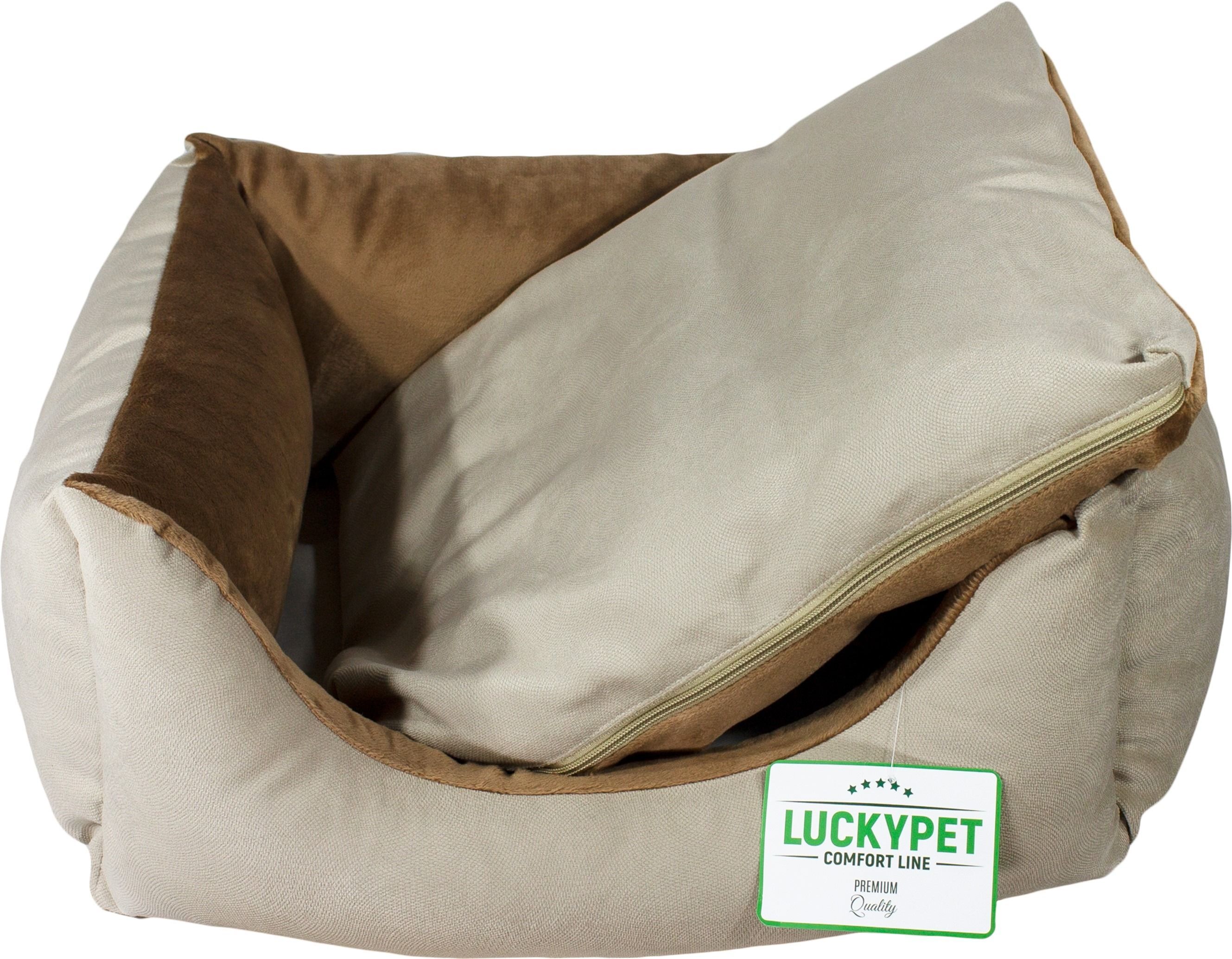 Лежак Lucky Pet №1 Ліра Бежевий 40x50x22фото