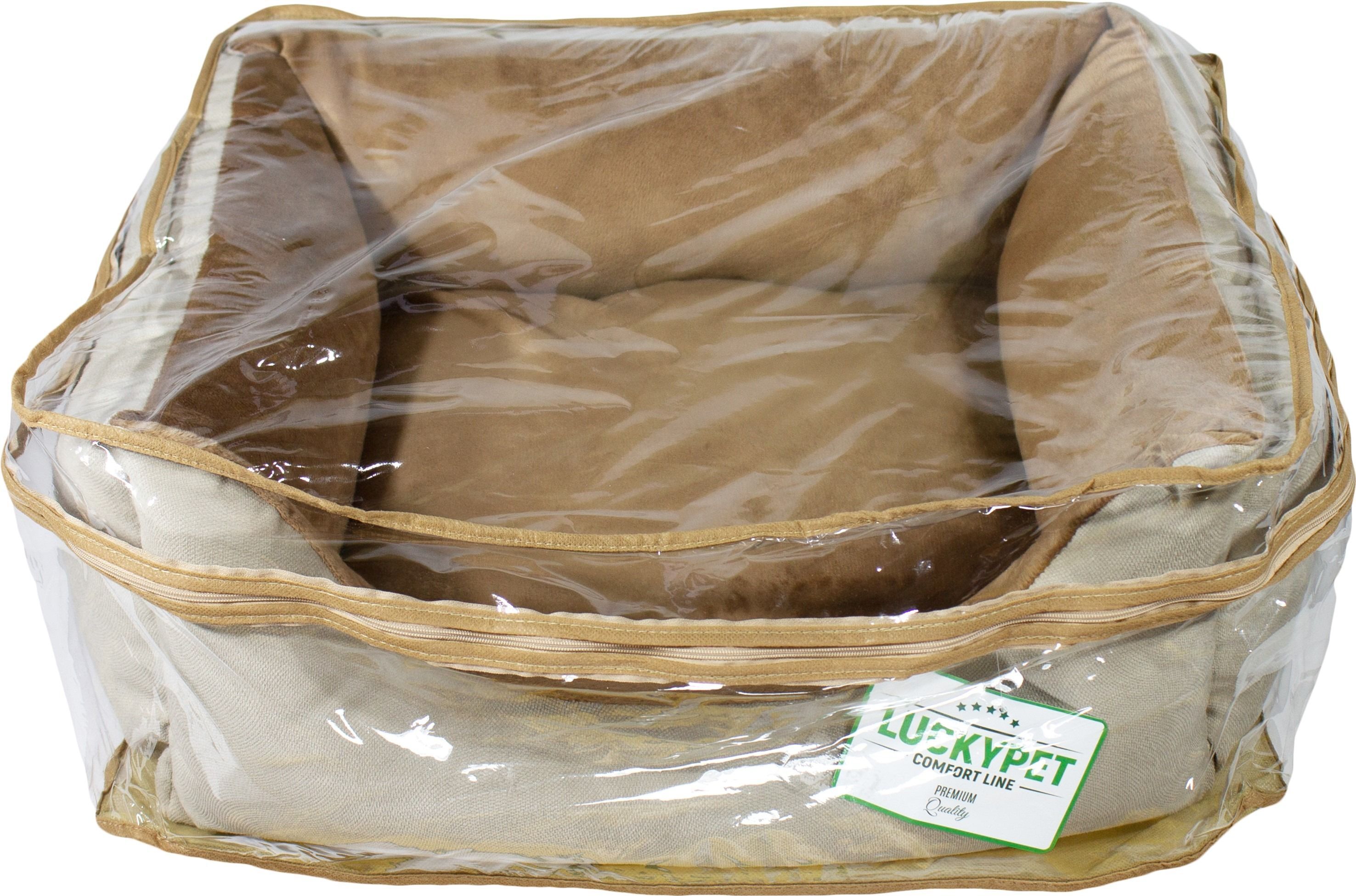 Лежак Lucky Pet №1 Ліра Бежевий 40x50x22фото
