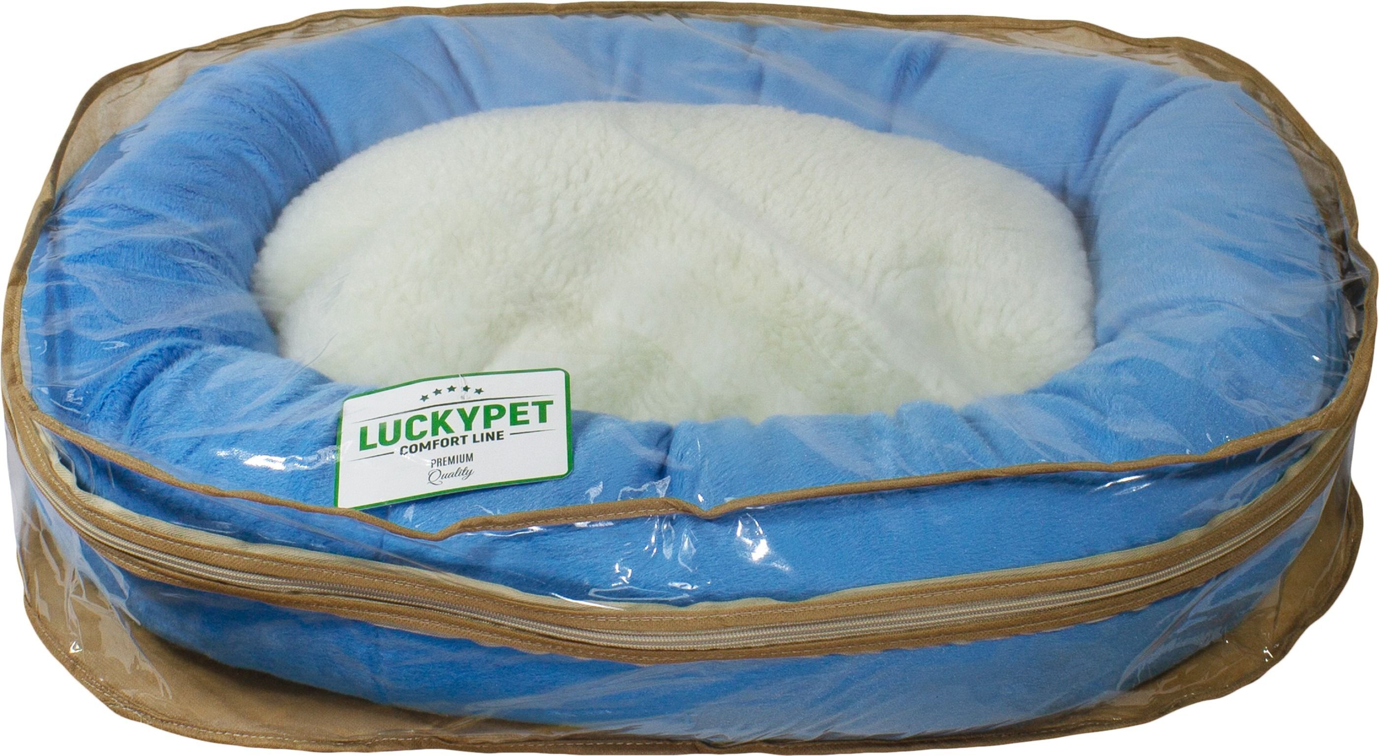 Лежак Lucky Pet №1 Рокси Голубой 42x52x10 фото 