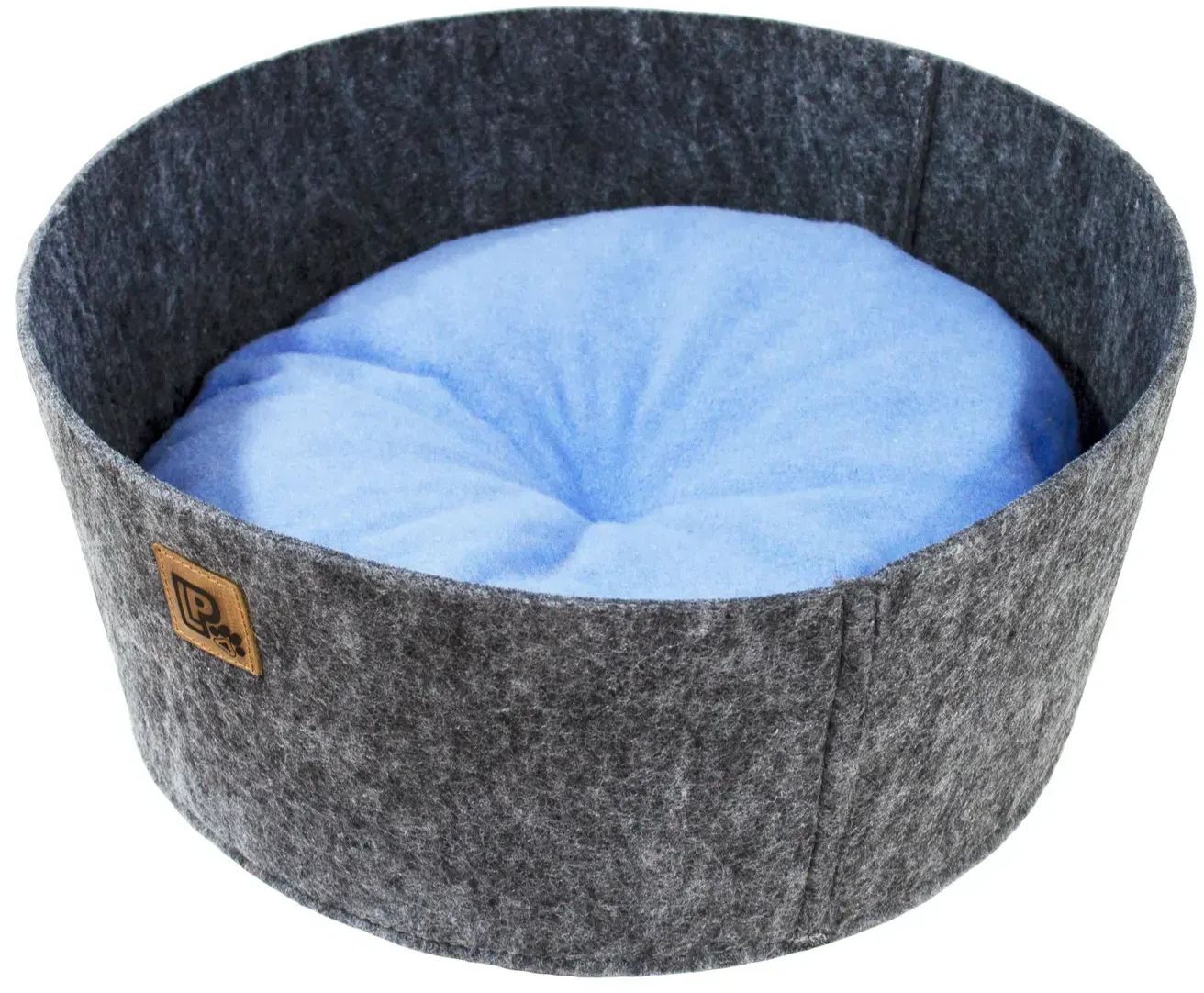 Лежанка Lucky Pet №2 Ремикс Серо-Голубая 45x45x18 фото