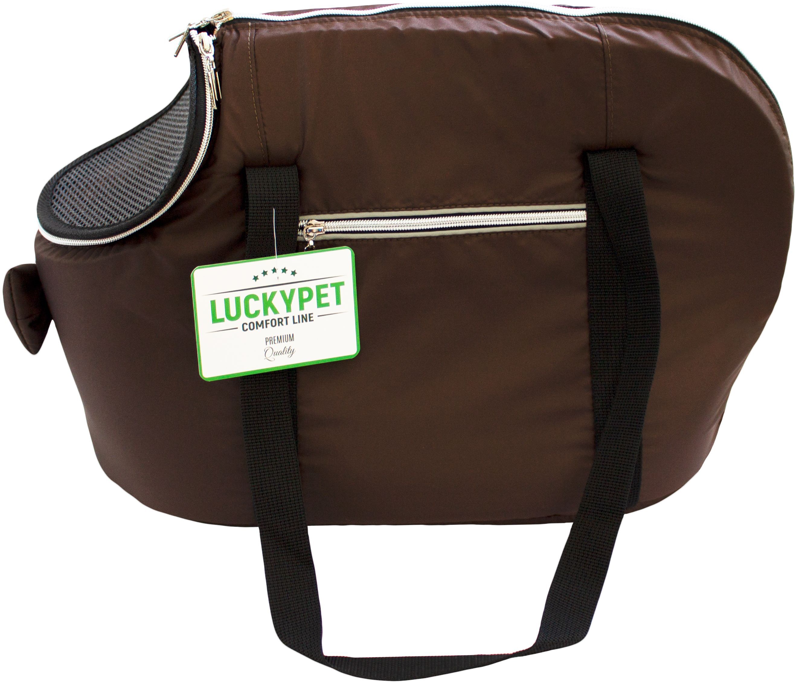 Сумка-переноска Lucky Pet №1 Альфа Коричневый 22x42x33 фото 