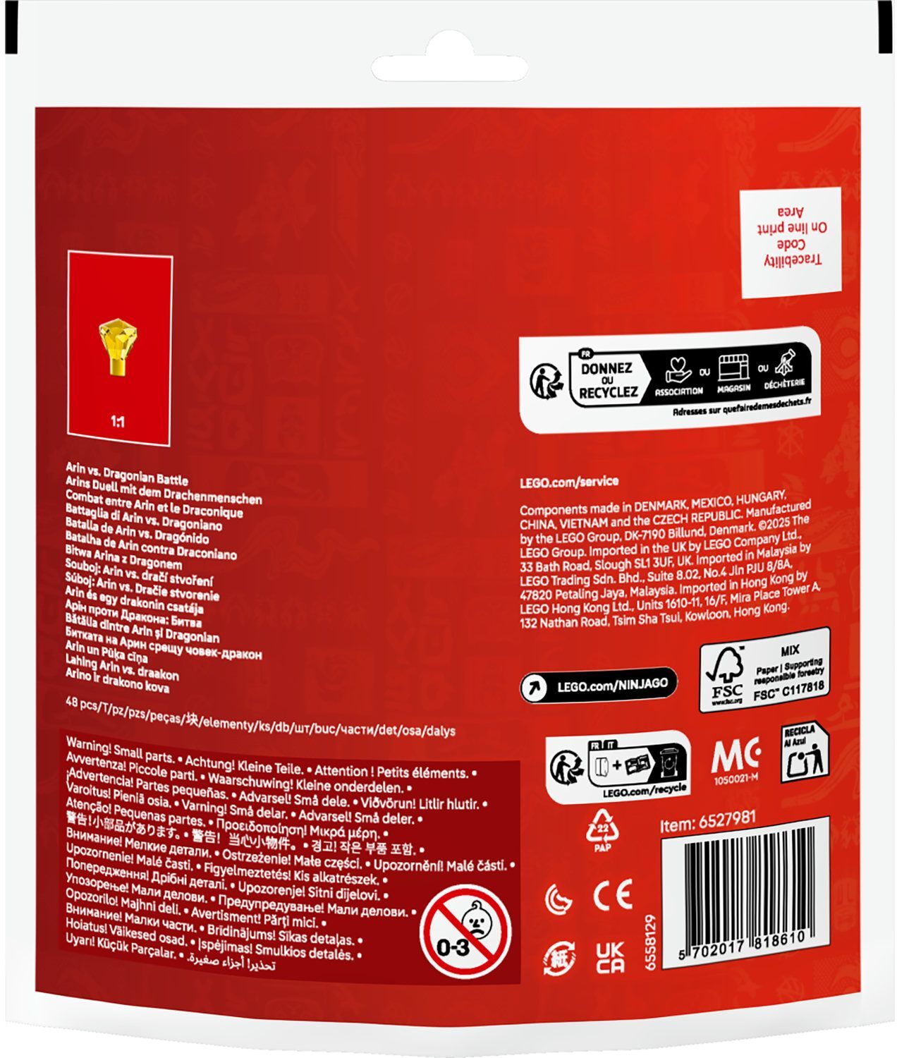 LEGO 30700 Арин против Дракона: Битва V29 Recruitment Bags фото