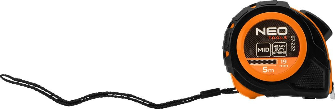 Рулетка Neo Tools 5м, 19мм, с фиксатором (67-222) фото 2