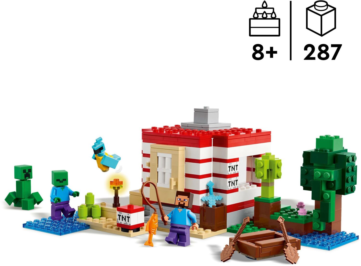 LEGO 21275 Будинок з вибухівки в джунглях V29 Minecraftфото