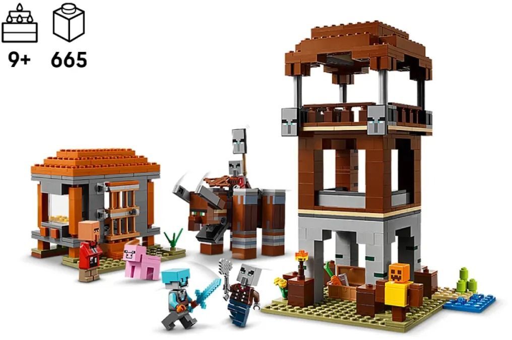 LEGO 21278 Minecraft Аванпост разбойников и опустошитель фото 2