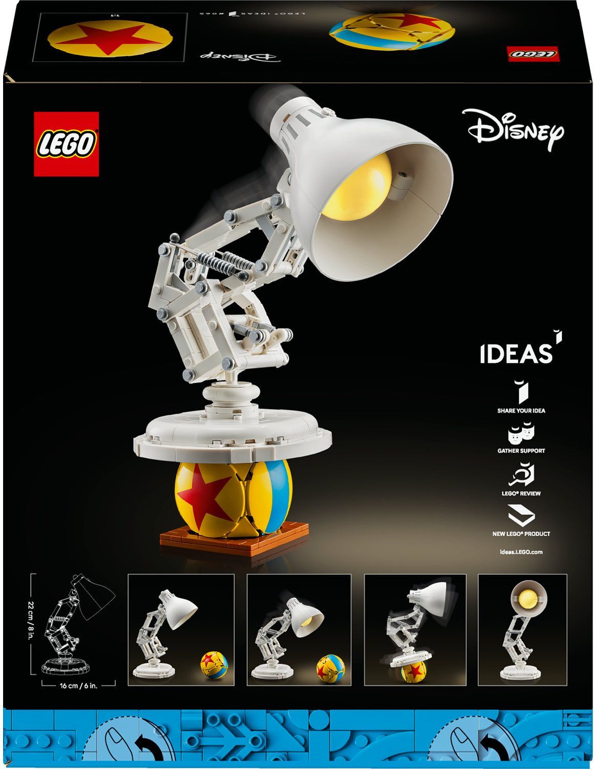 LEGO 21357 Ideas Disney Pixar Luxo Jr. фото