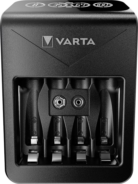 Зарядное устройство LCD Varta Plug Charger + Аккумулятор NI-MH AA2600 мАч 4 шт. (57687101461) фото 3