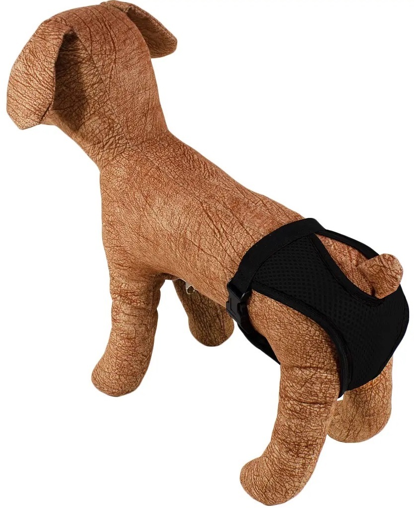 Трусы гигиенические для собак Lucky Pet черные размер M 43см-51см фото 2