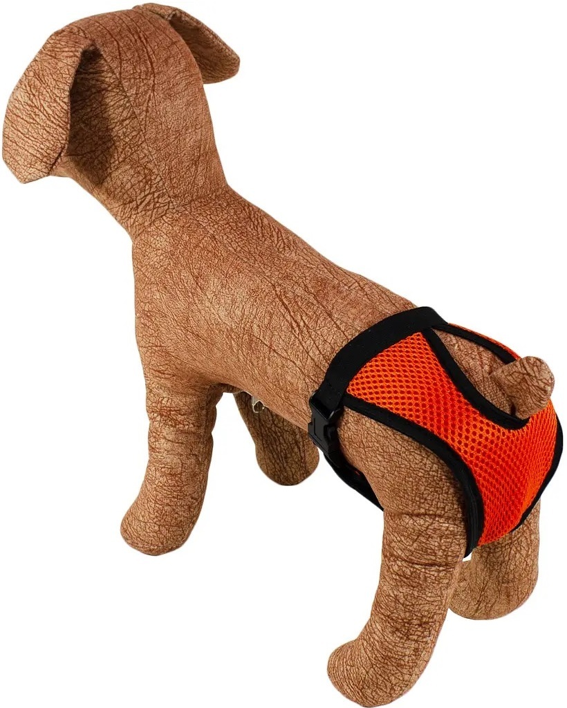Трусы гигиенические для собак Lucky Pet оранжевые размер M 43см-51см фото 2