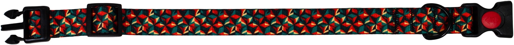 Ошейник Lucky Pet капроновый Калейдоскоп 25мм/43-66см фото 2