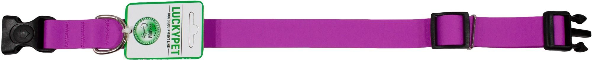 Нашийник Lucky Pet з водонепроникної стрічки фіолетовий 2,5см/37-55смфото2
