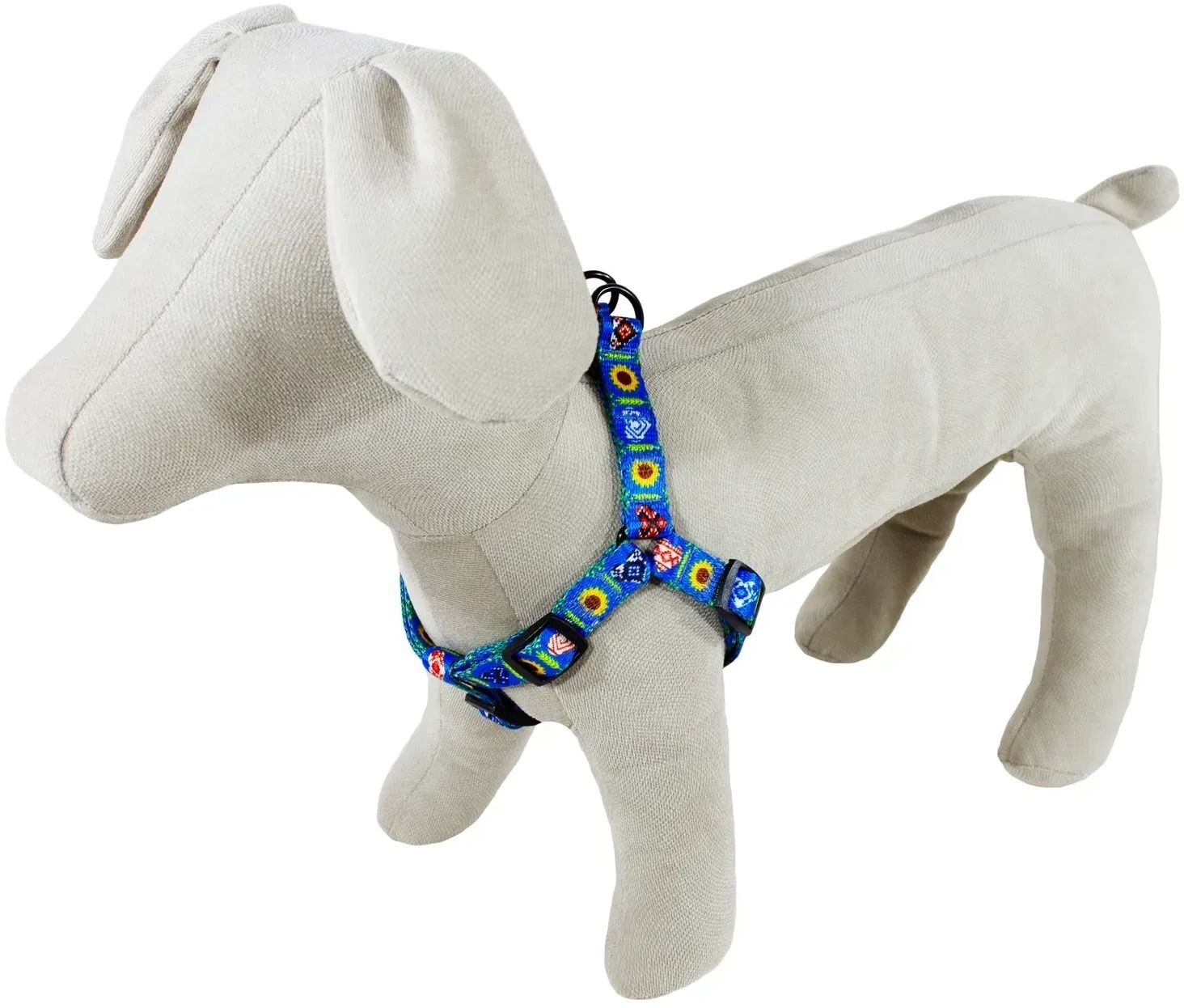 Шлея Lucky Pet капроновая Символика 20мм/45-64см фото 2