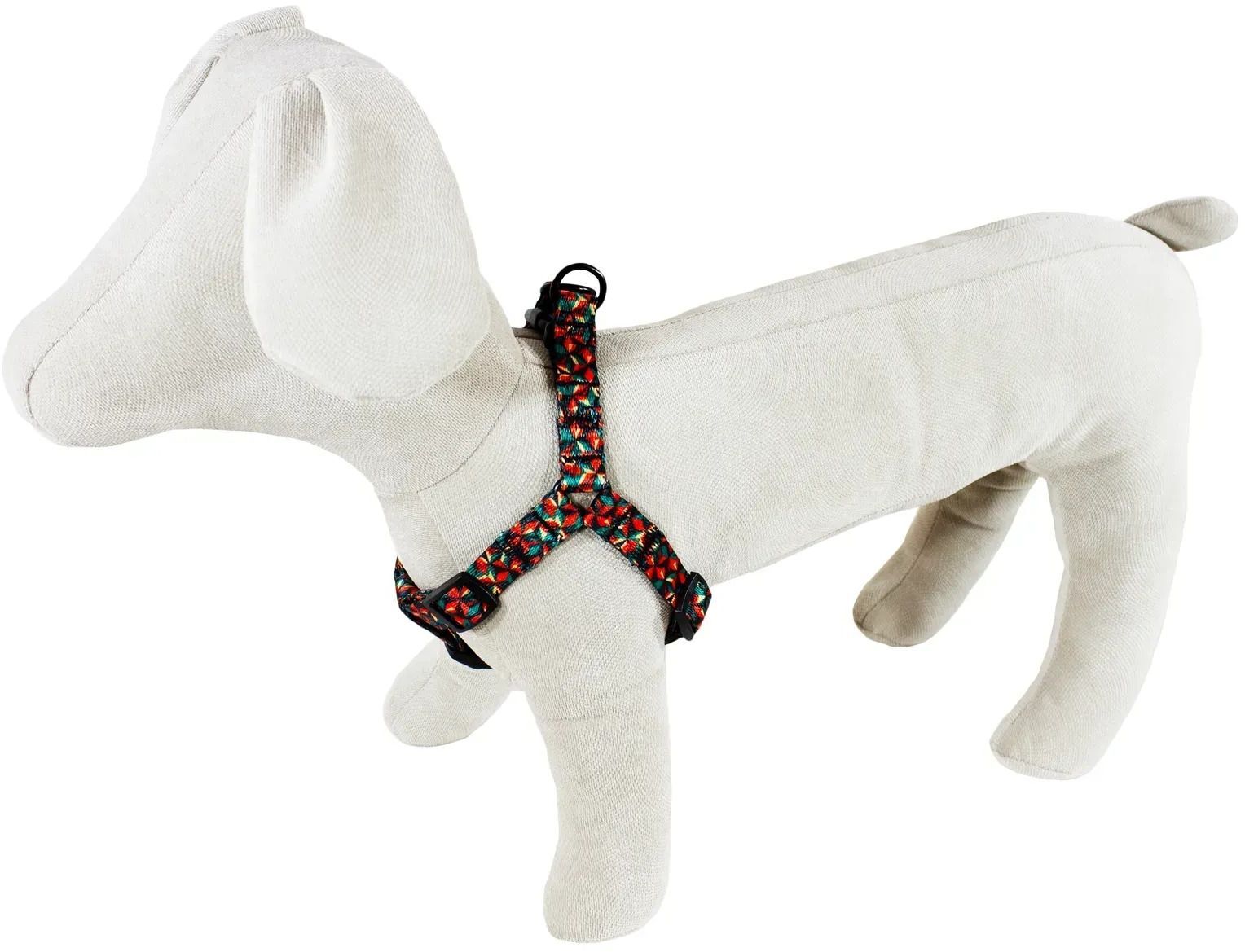 Шлея Lucky Pet капроновая Калейдоскоп 16мм/40-56см фото 2