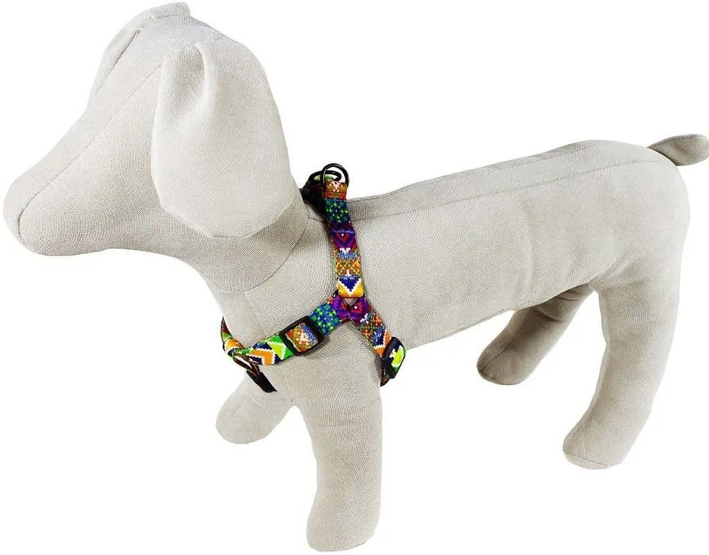 Шлея Lucky Pet капроновая Вышиванка Гуцульская 25мм/50-81см фото 2