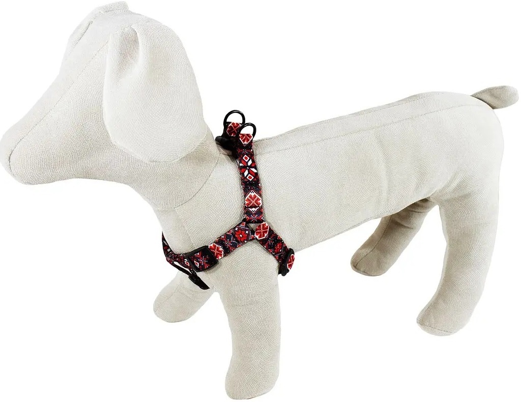 Шлея Lucky Pet капроновая Вышиванка Бандеровская 25мм/50-81см фото 2