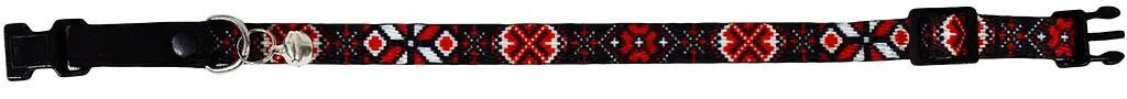 Нашийник для котів Lucky Pet капроновий Вишиванка Бандерівська 10мм/18-28смфото