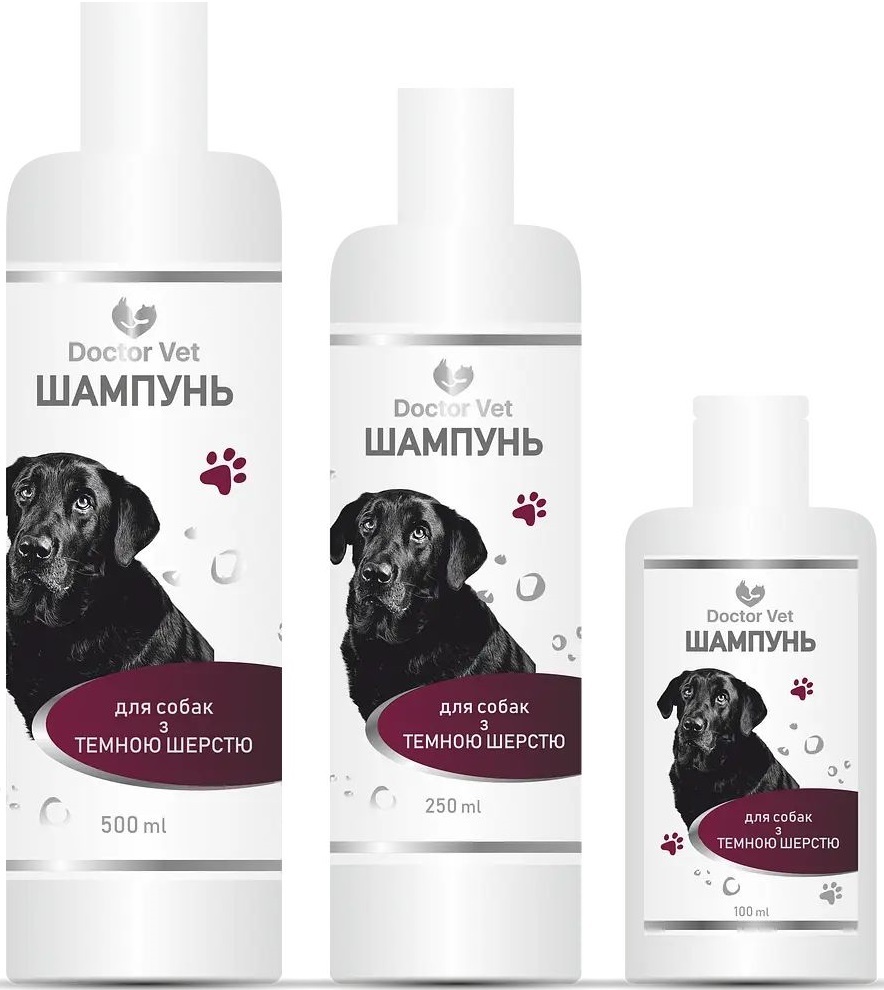 Шампунь Doctor Vet для собак з темною шерстю 100 млфото4