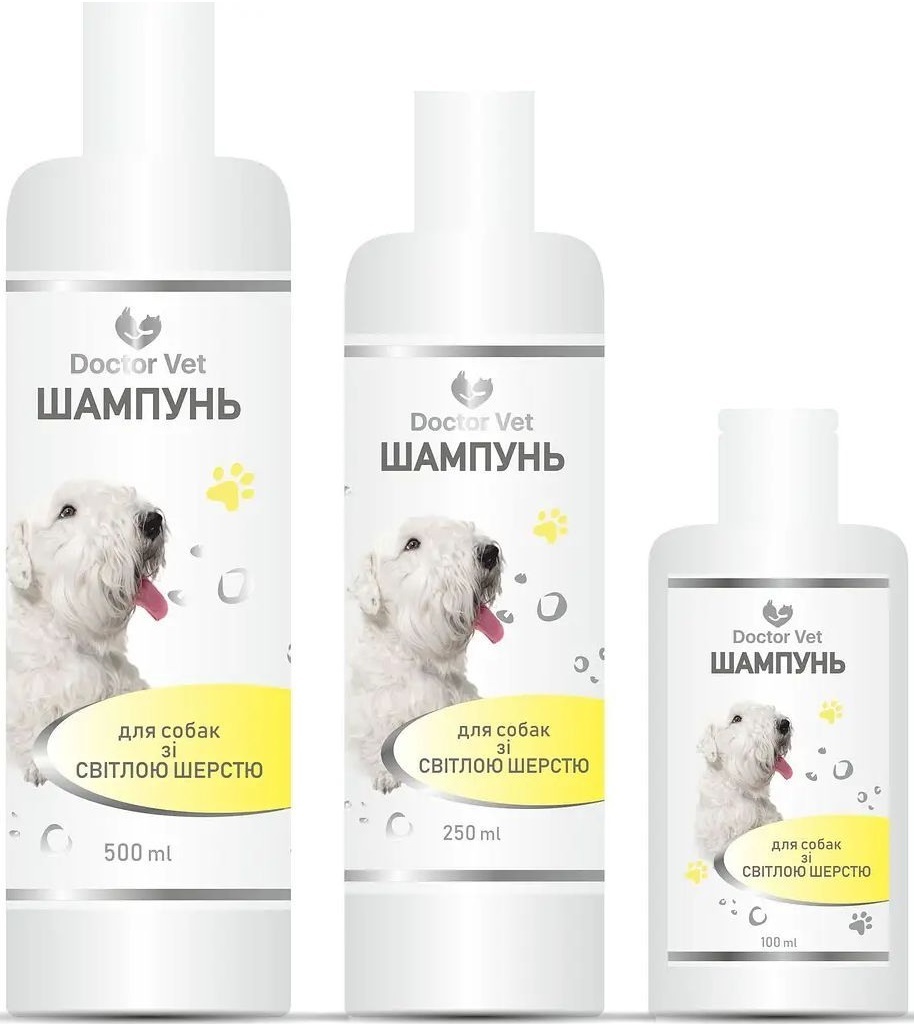 Шампунь Doctor Vet для собак зі світлою шерстю 100 млфото4