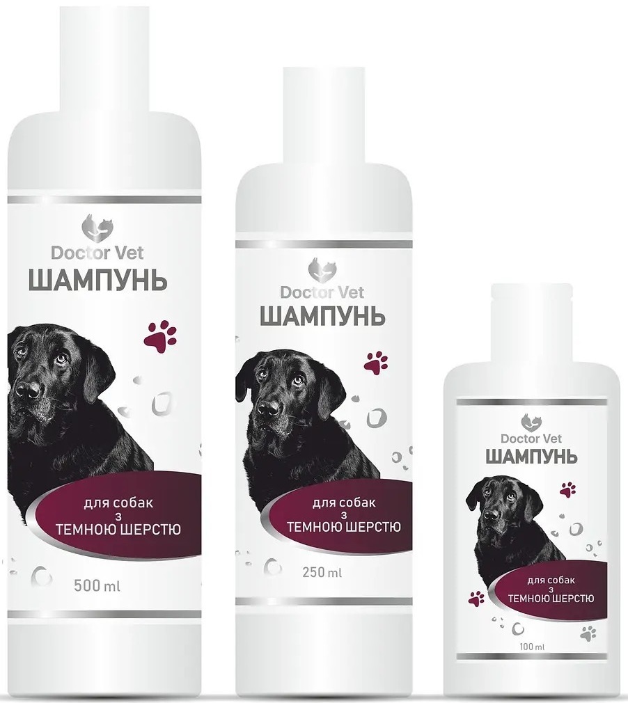 Шампунь Doctor Vet для собак з темною шерстю 250 млфото4