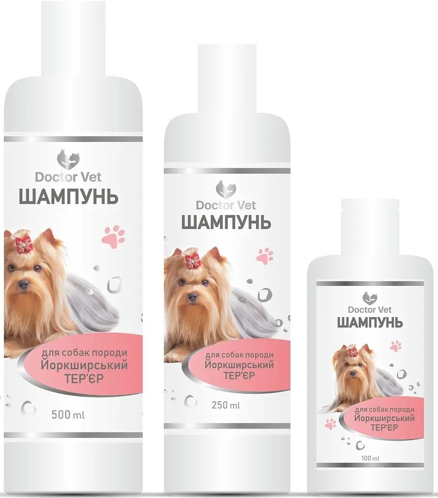 Шампунь Doctor Vet для собак породы йоркширский терьер 250 мл фото 
