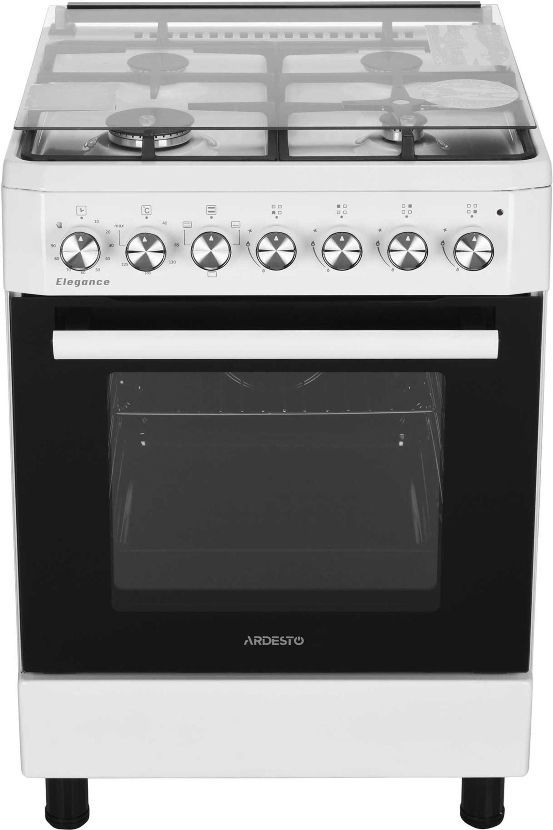 Комплект плита комбинированная ARDESTO FSCF-C604W + сковорода ARDESTO, 24 см AR1924GBH фото 2