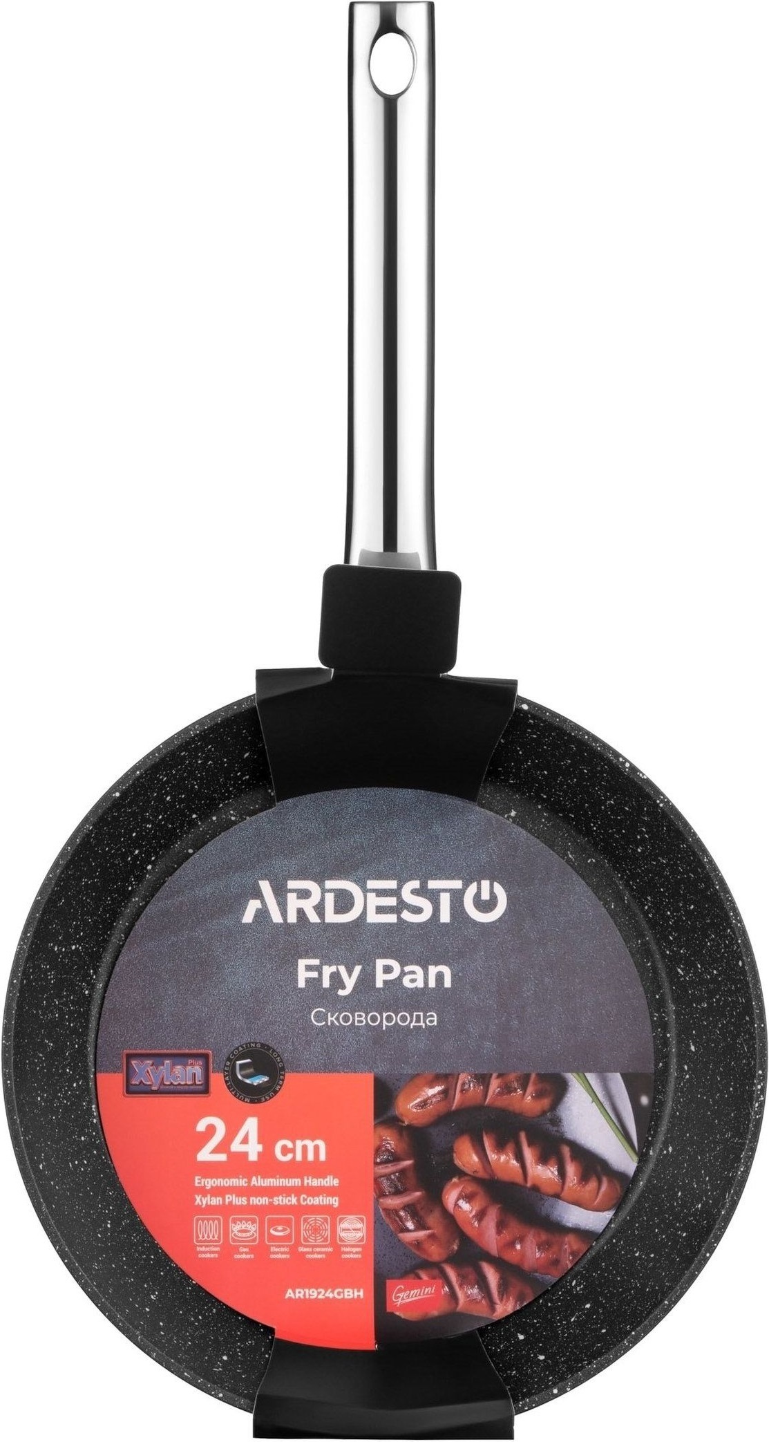 Комплект плита комбинированная ARDESTO FSCF-C604W + сковорода ARDESTO, 24 см AR1924GBH фото 20