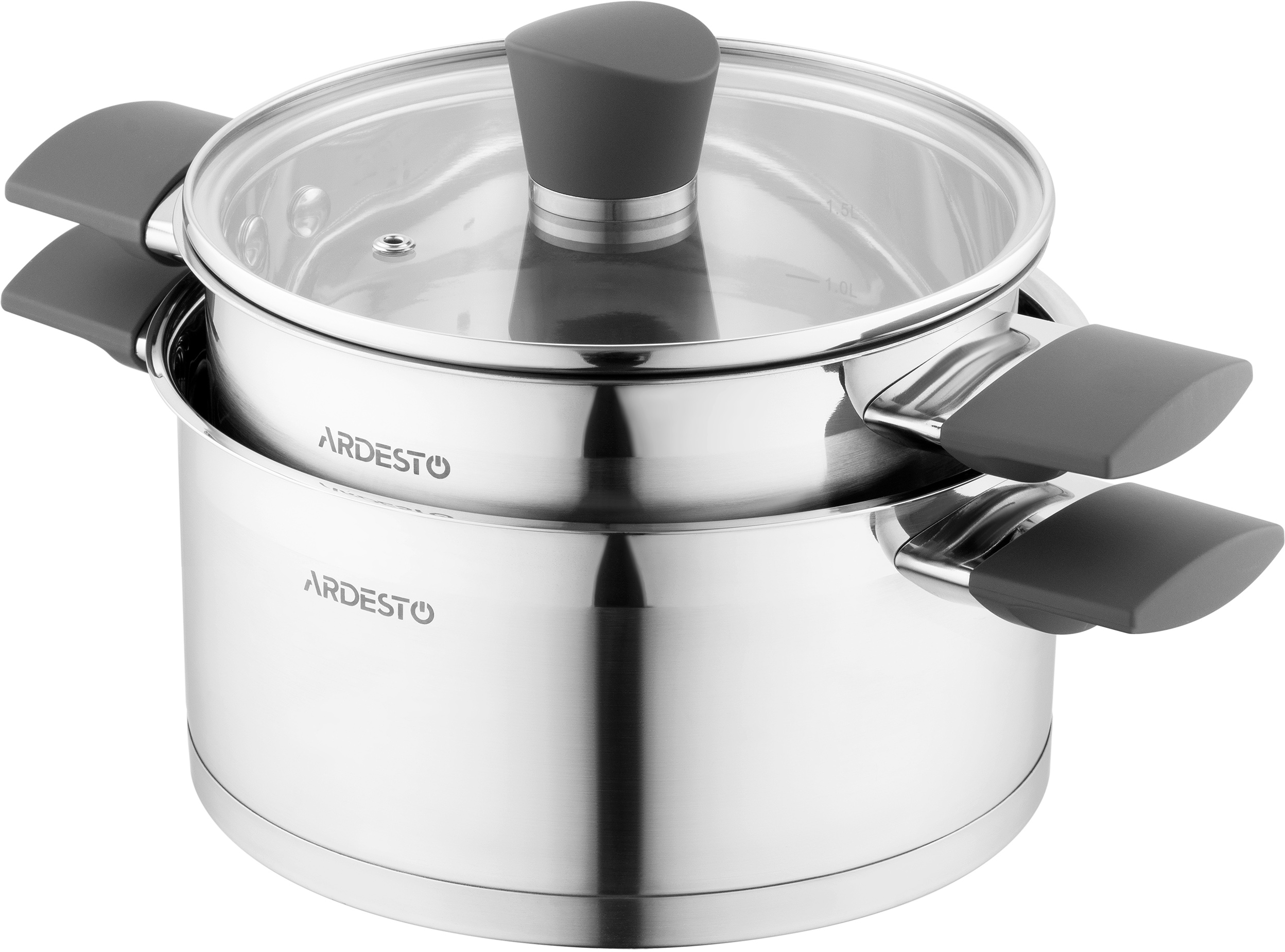 Комплект плита комбинированная ARDESTO FSCF-C606W + набор посуды ARDESTO 6 предметов AR3606G фото 19