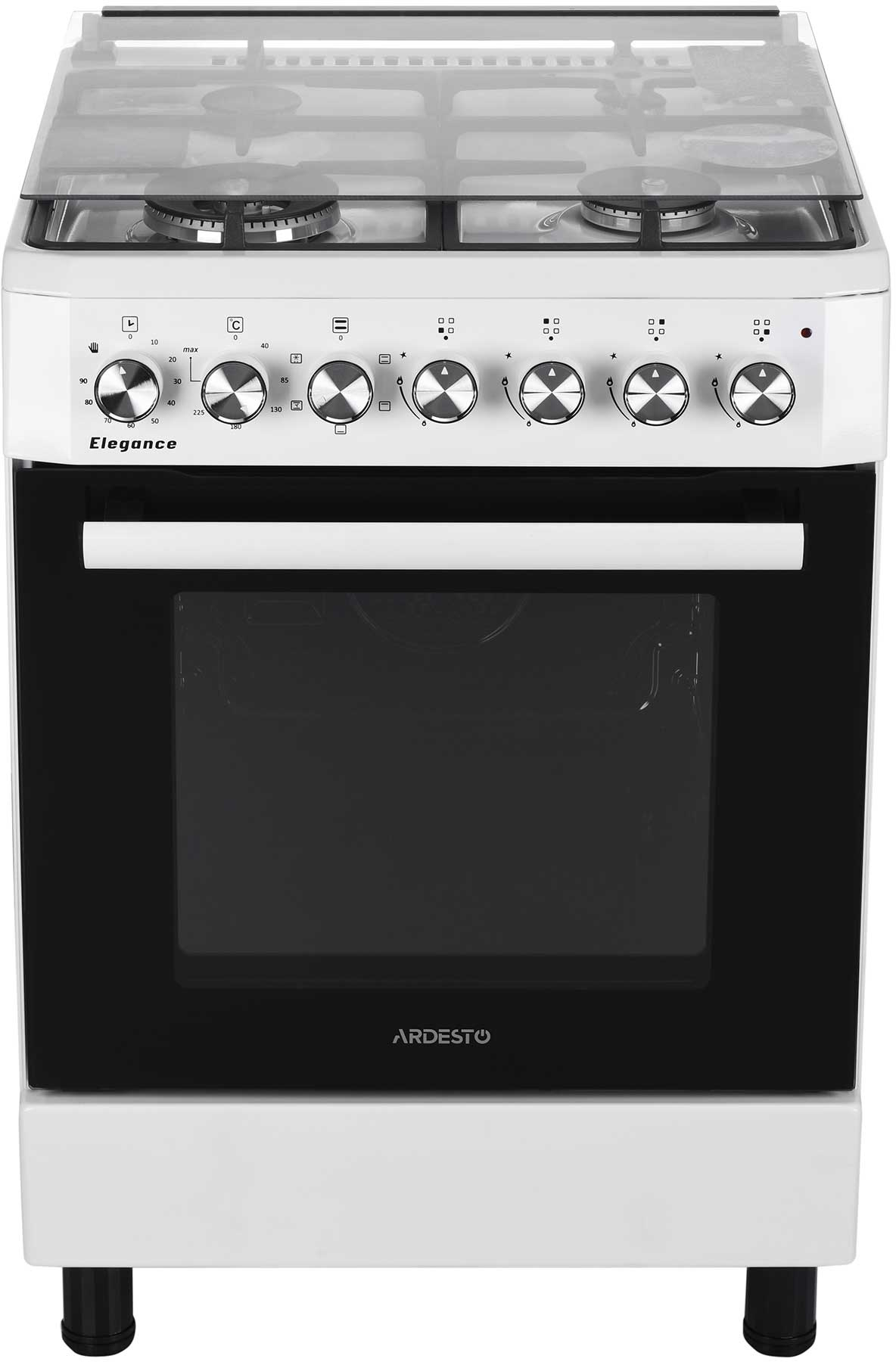 Комплект плита комбинированная ARDESTO FSCF-C606W + набор посуды ARDESTO 6 предметов AR3606G фото 5