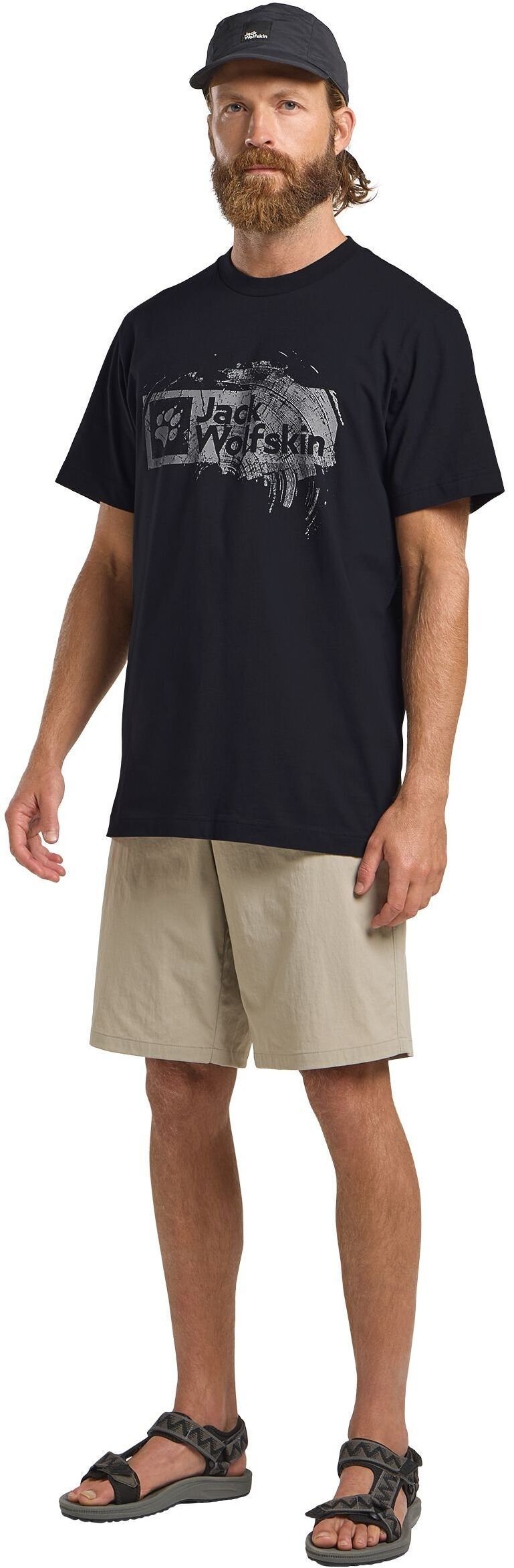 Футболка мужская Jack Wolfskin Brand T M A64116_T0298 L темно-синяя фото 7