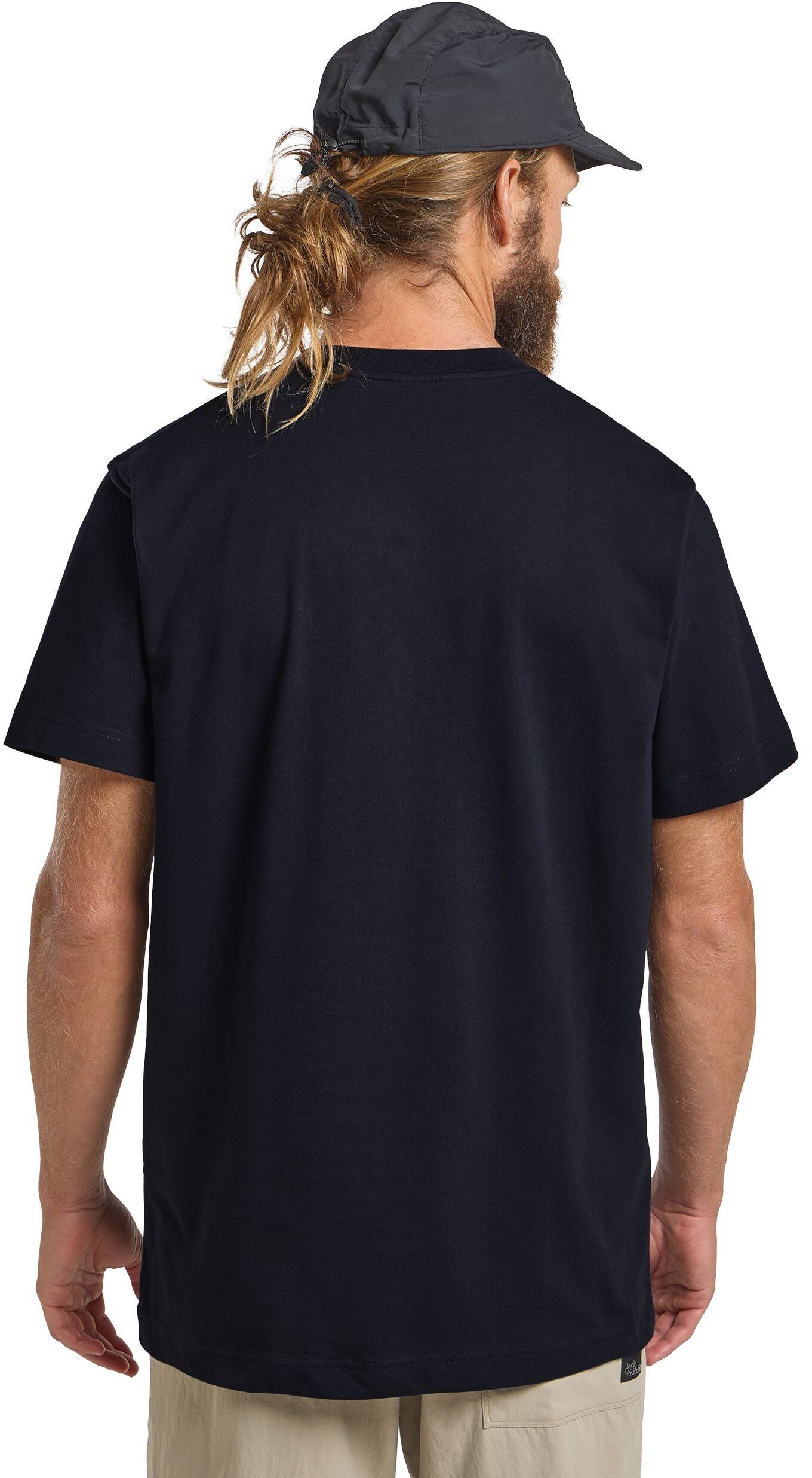 Футболка мужская Jack Wolfskin Brand T M A64116_T0298 L темно-синяя фото 4