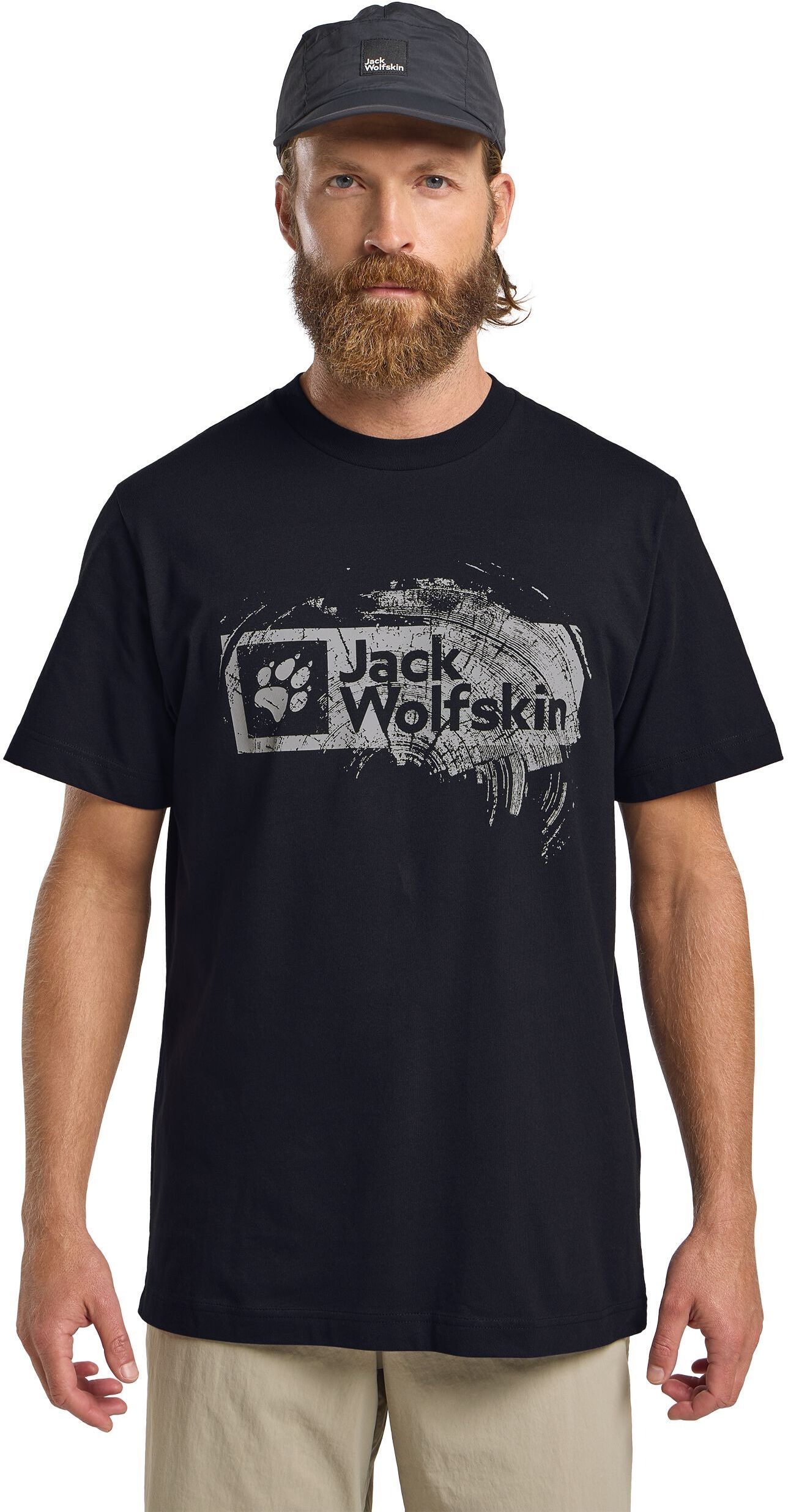 Футболка мужская Jack Wolfskin Brand T M A64116_T0298 L темно-синяя фото 3