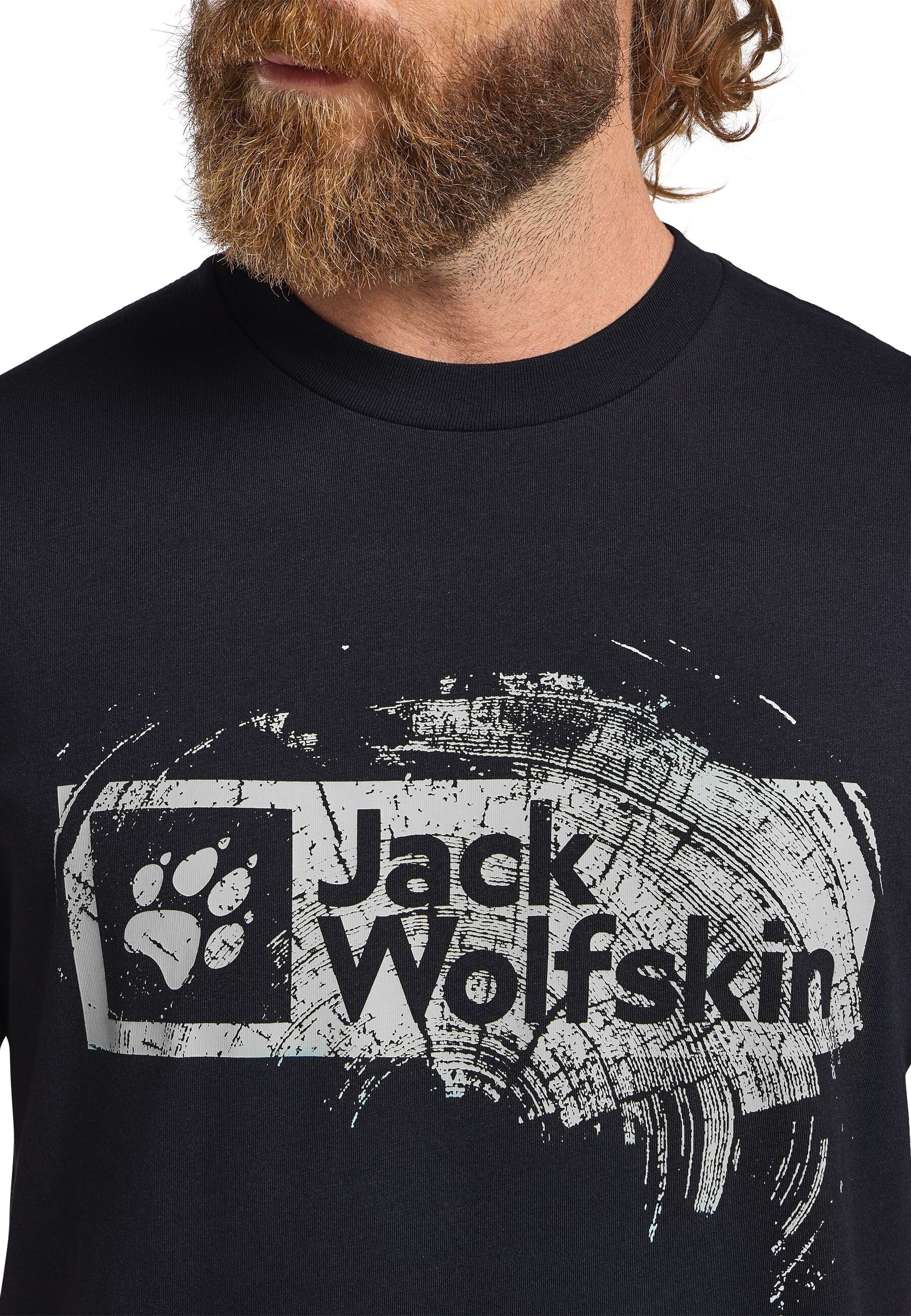 Футболка мужская Jack Wolfskin Brand T M A64116_T0298 L темно-синяя фото 6