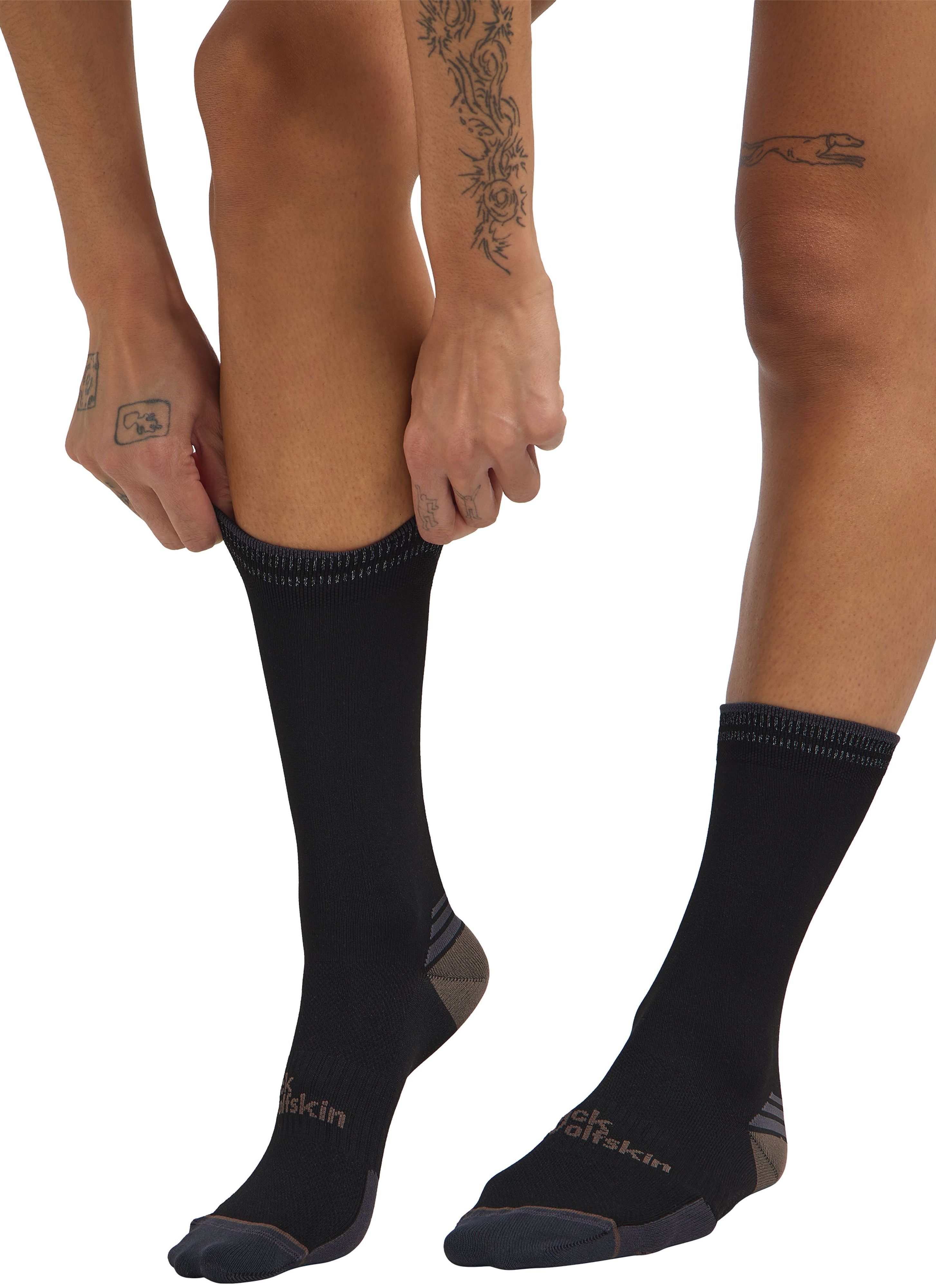 Носки треккинговые Jack Wolfskin Prelight Sock Cl C A63868_6000 38-40 черные фото 6