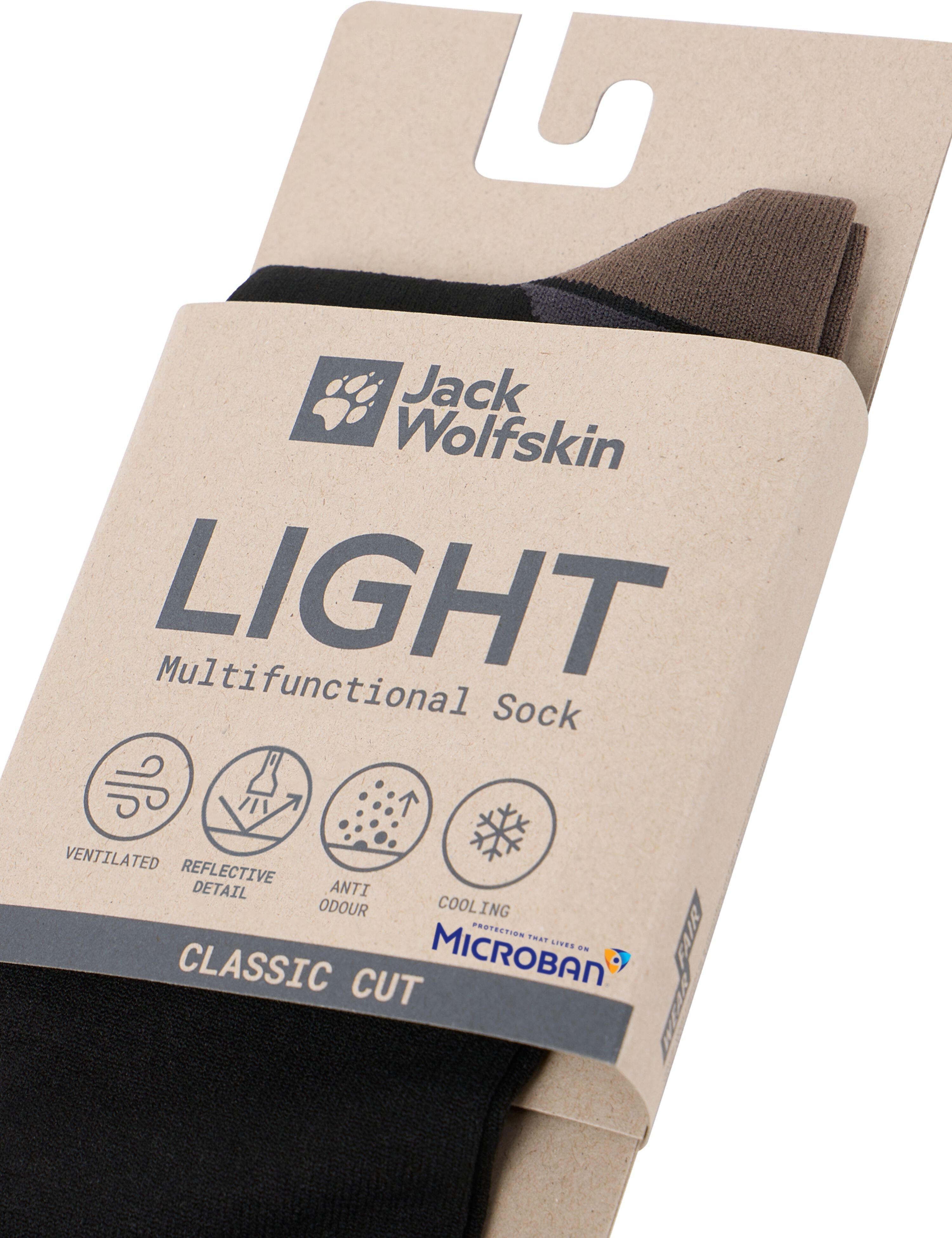 Носки треккинговые Jack Wolfskin Prelight Sock Cl C A63868_6000 38-40 черные фото 4