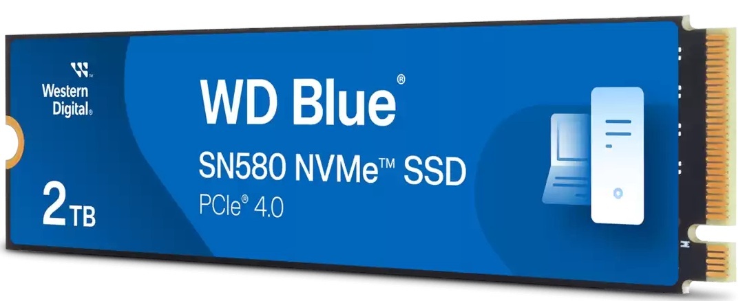 Накопитель SSD WD M.2 2TB PCIe 4.0 Blue SN580 (WDS200T3B0E) фото 2