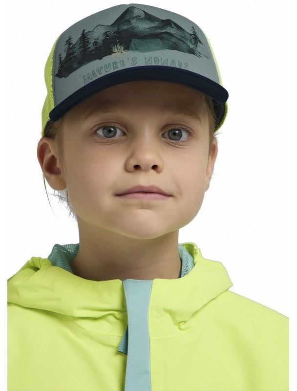 Кепка детская Jack Wolfskin Animal Mesh Cap K 1908565_T0224 OS голубая зеленая фото 4