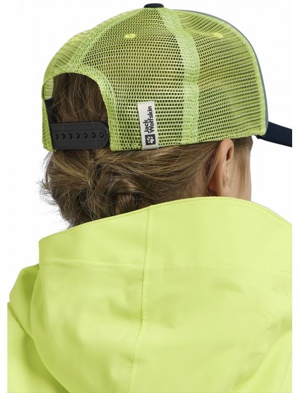 Кепка детская Jack Wolfskin Animal Mesh Cap K 1908565_T0224 OS голубая зеленая фото 5