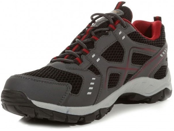 Напівчеревики трекінгові чоловічі Regatta Vendeavour RMF785-KAR 41 (7 UK) сірі з червоним і чорніфото