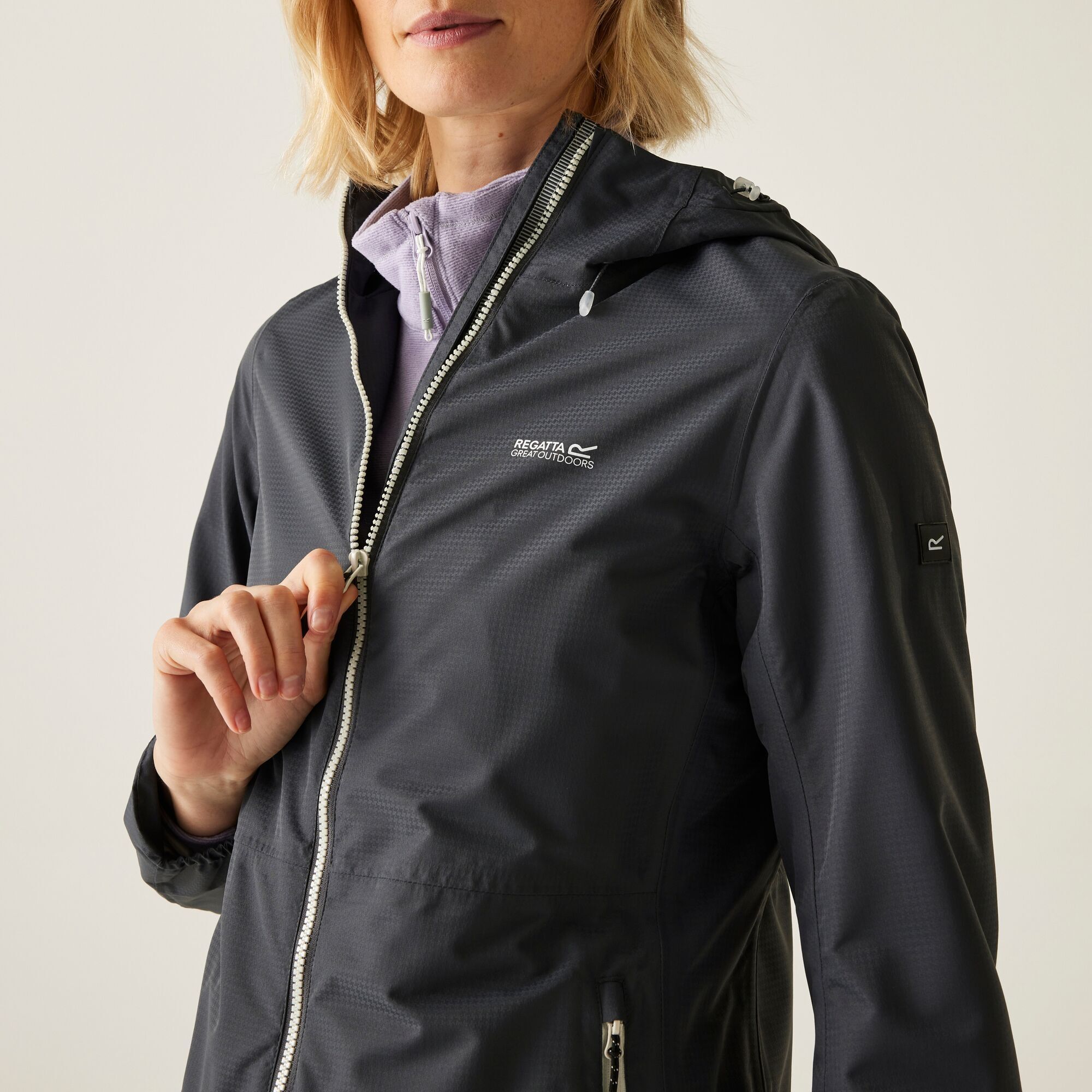 Вітровка жіноча Regatta HamaraIV RWW458-D7A 10 сірафото7