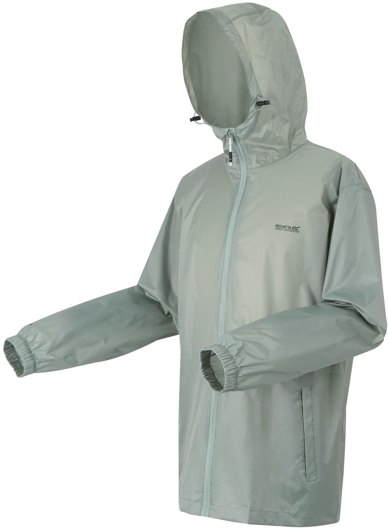 Ветровка мужская Regatta Pack It Jkt III RMW281-R6B M серо-зеленая фото 3
