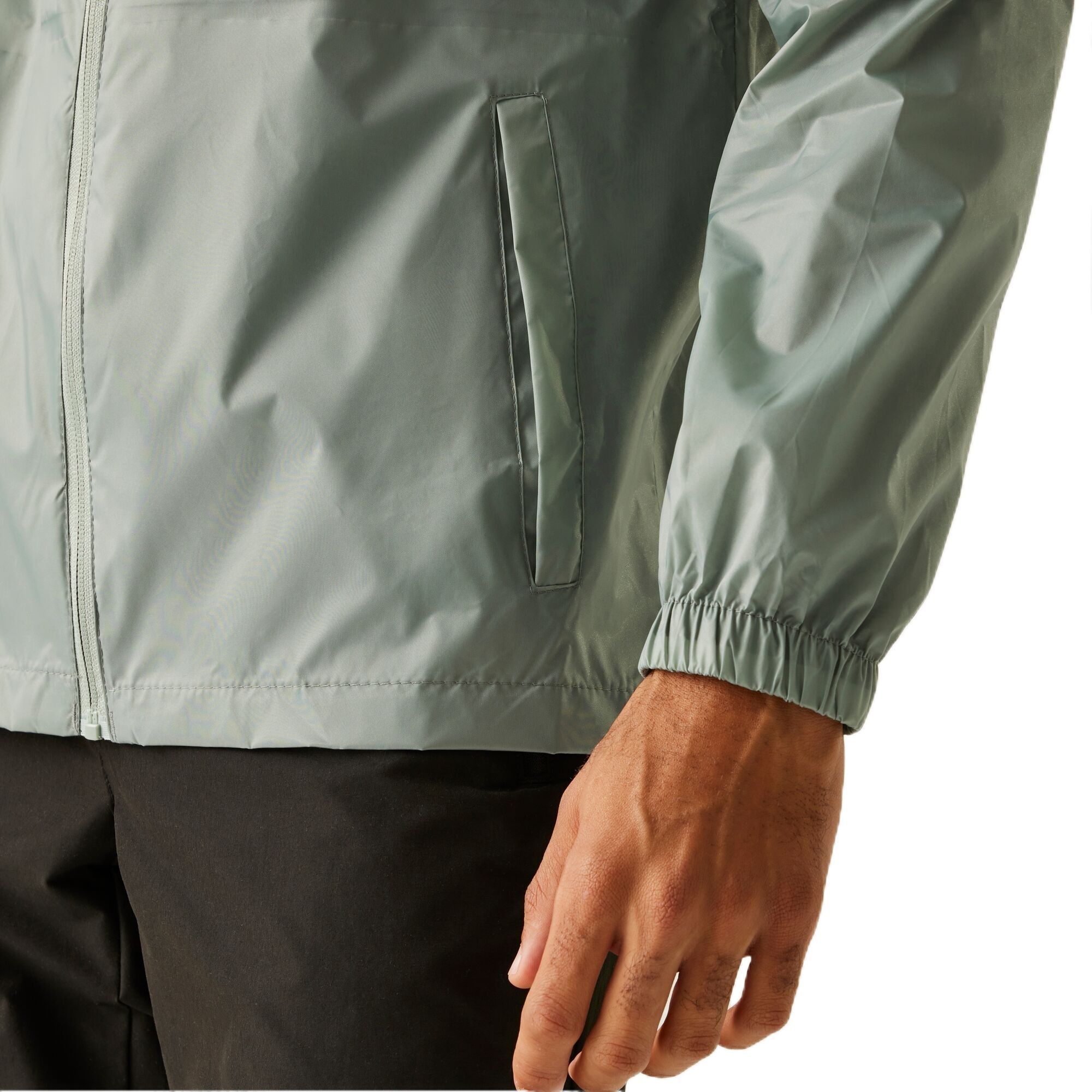 Вітровка чоловіча Regatta Pack It Jkt III RMW281-R6B S сіро-зеленафото