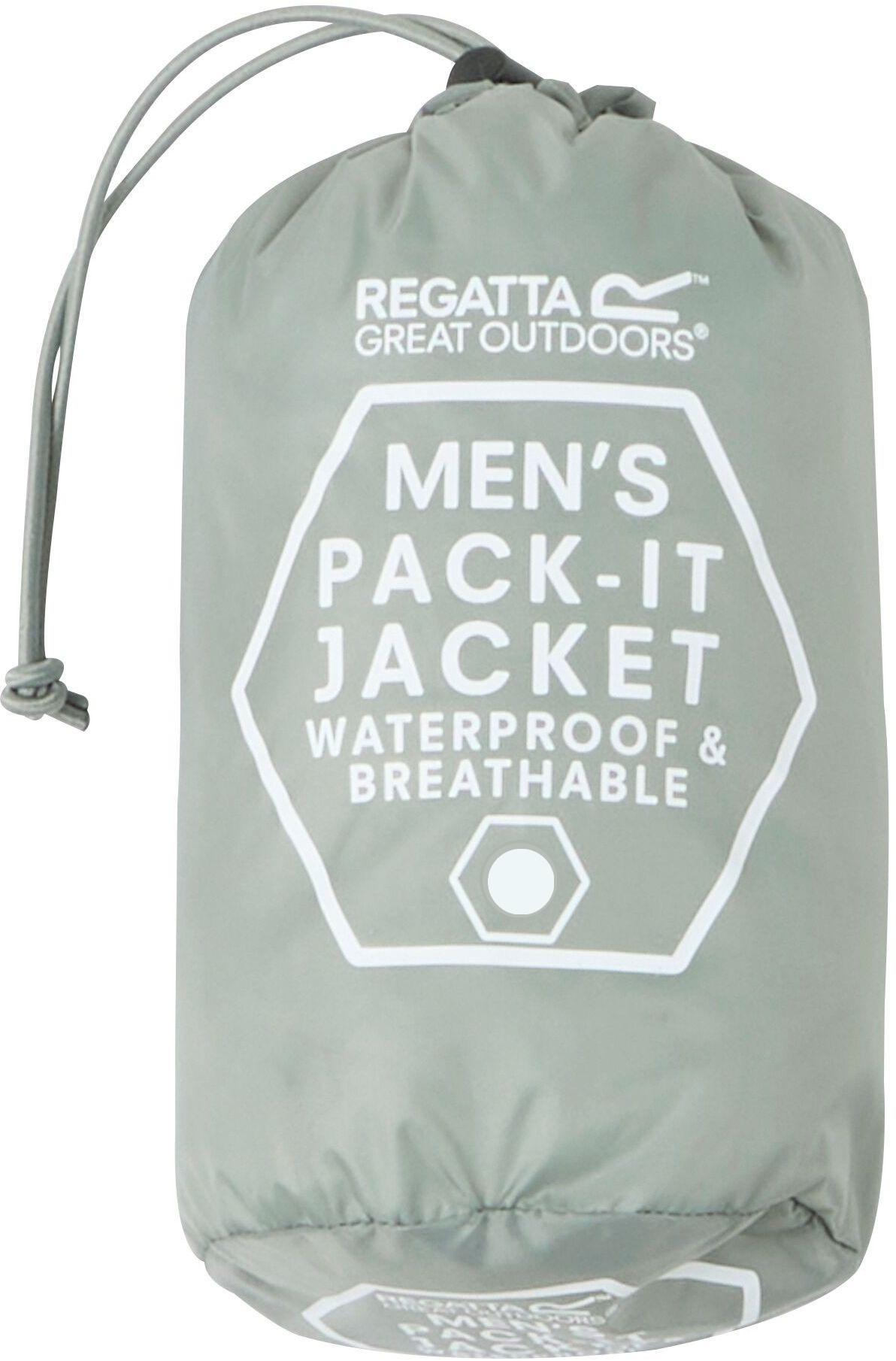 Вітровка чоловіча Regatta Pack It Jkt III RMW281-R6B S сіро-зеленафото