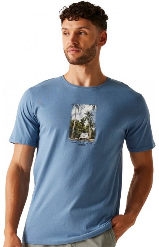 Футболка мужская Regatta ClineIX RMT296-M86 M голубая фото 4