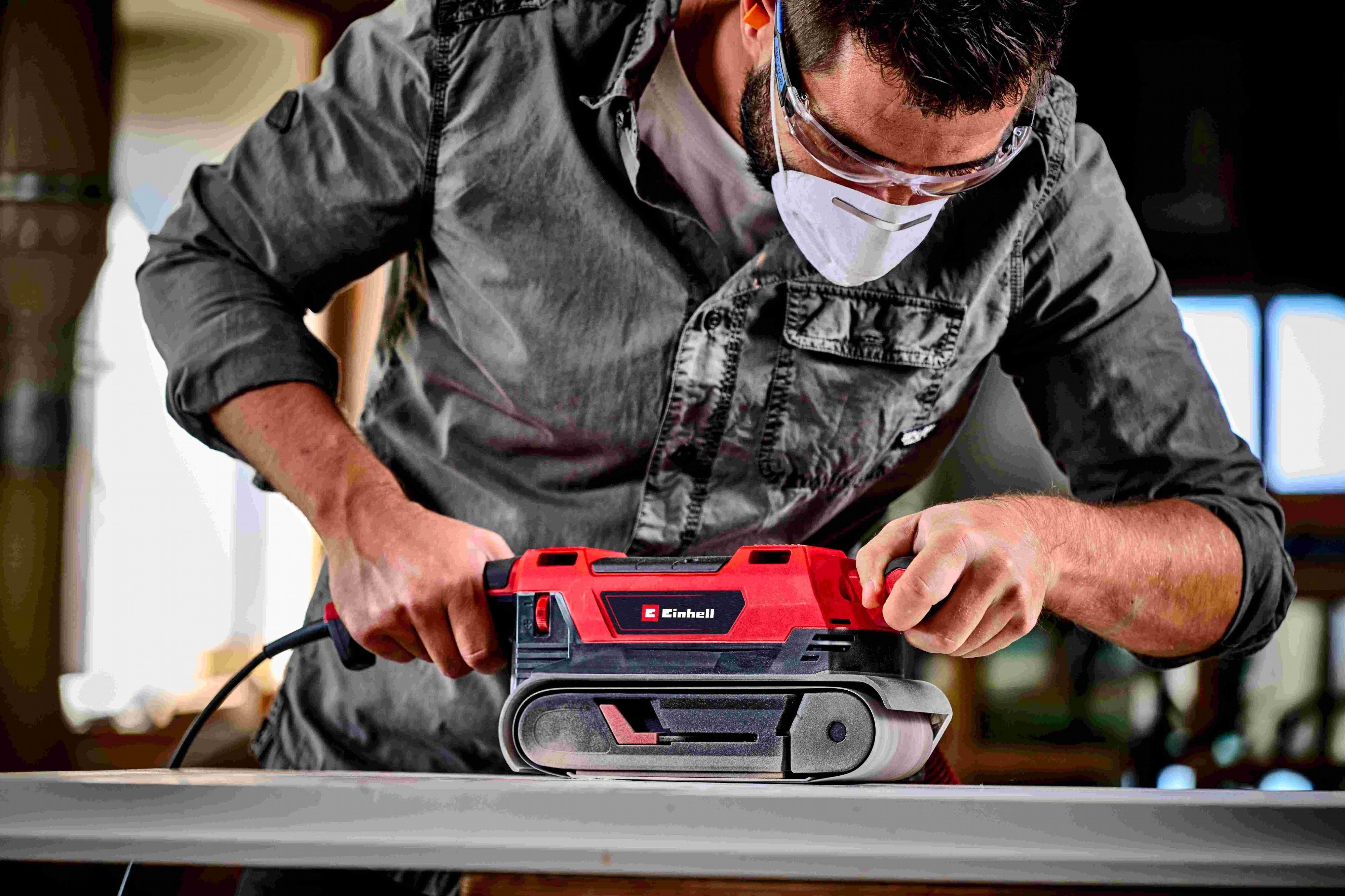 Шлифмашина ленточная Einhell TE-BS 850 E, 850 Вт (4466245) фото 8